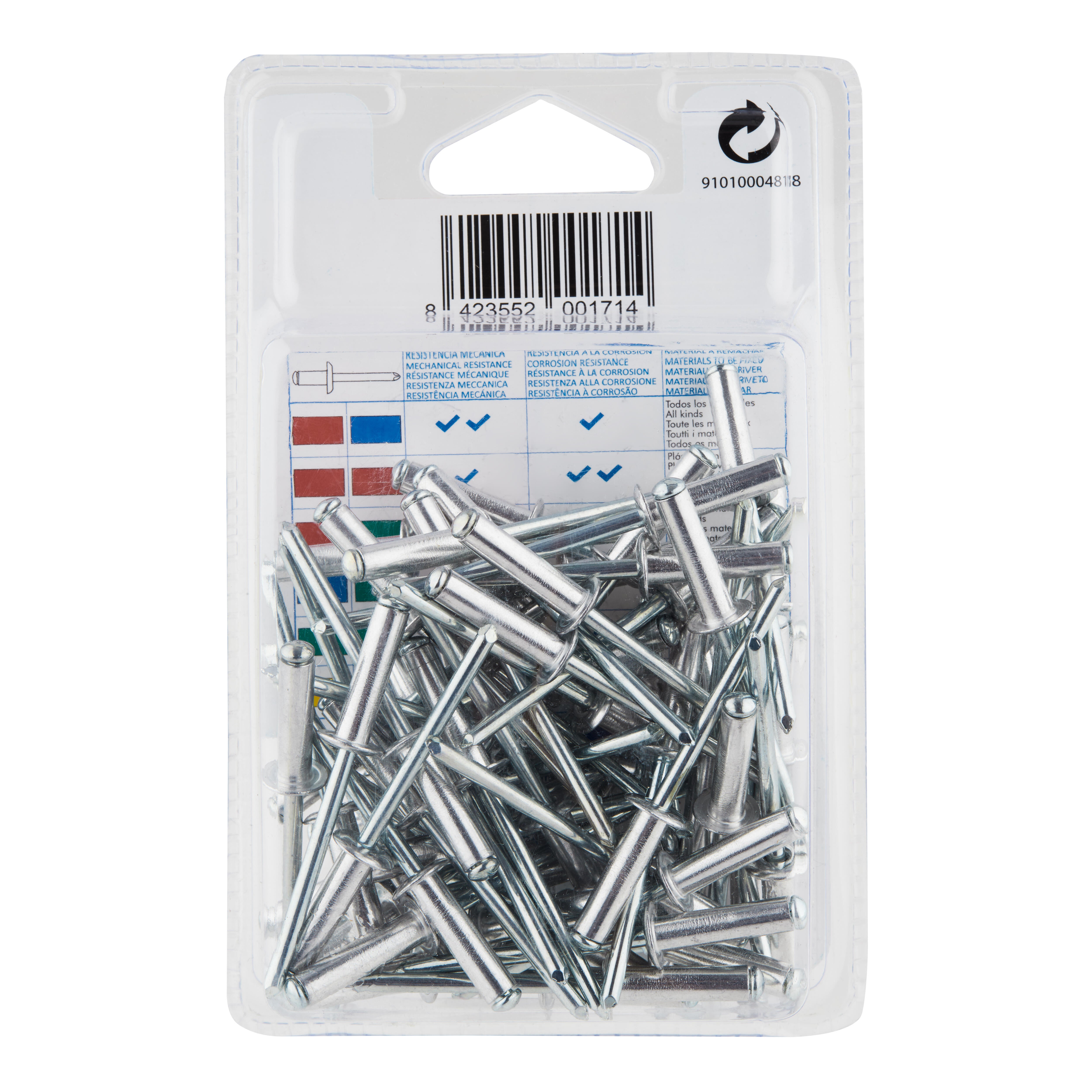 REMACHES ALUMINIO Y ACERO 4.8 X 18  MM. BRALO. 65 UDS - 2