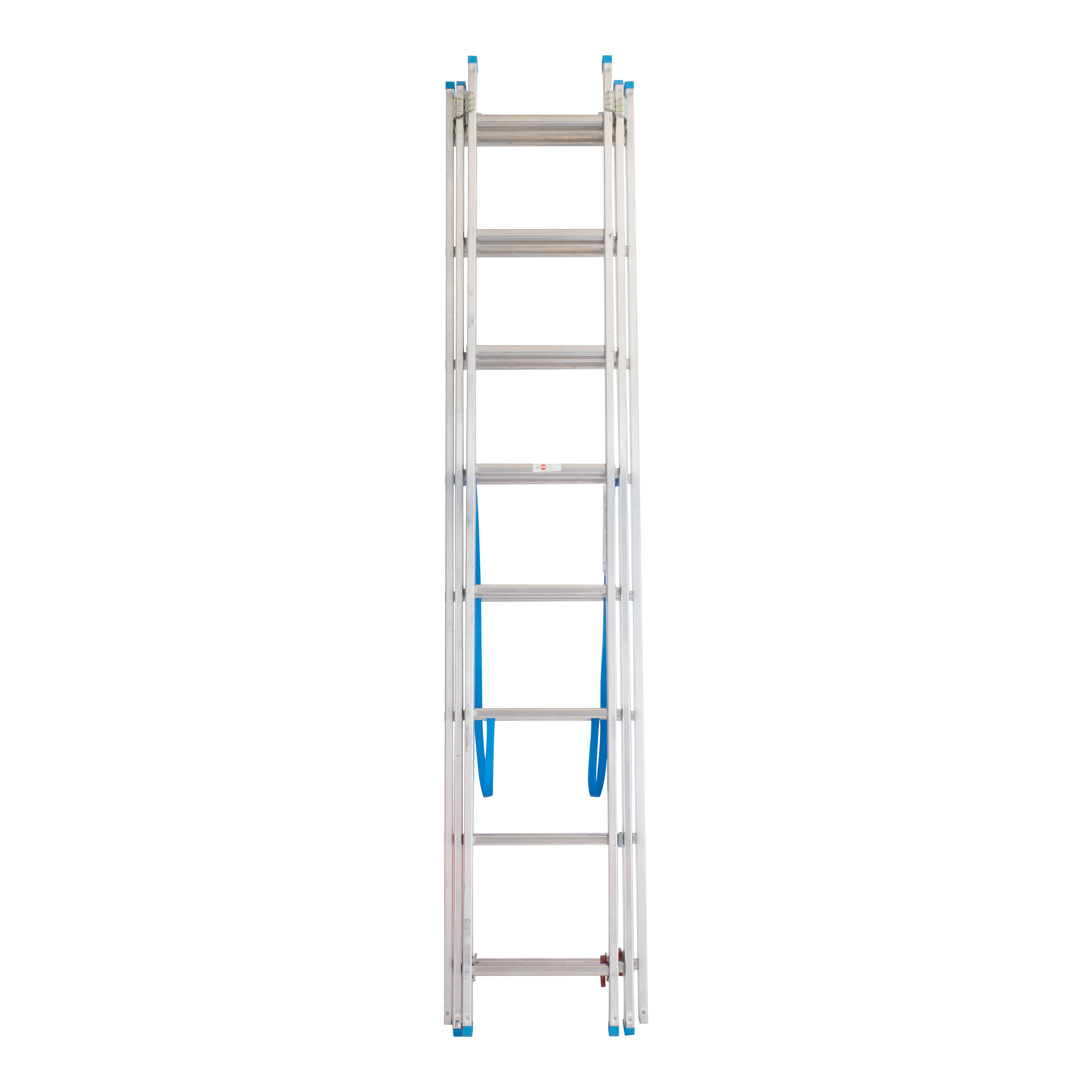 ESCALERA METÁLICA TRANSFORMABLE DE ALUMINIO 8+8+8 PELDAÑOS - 3