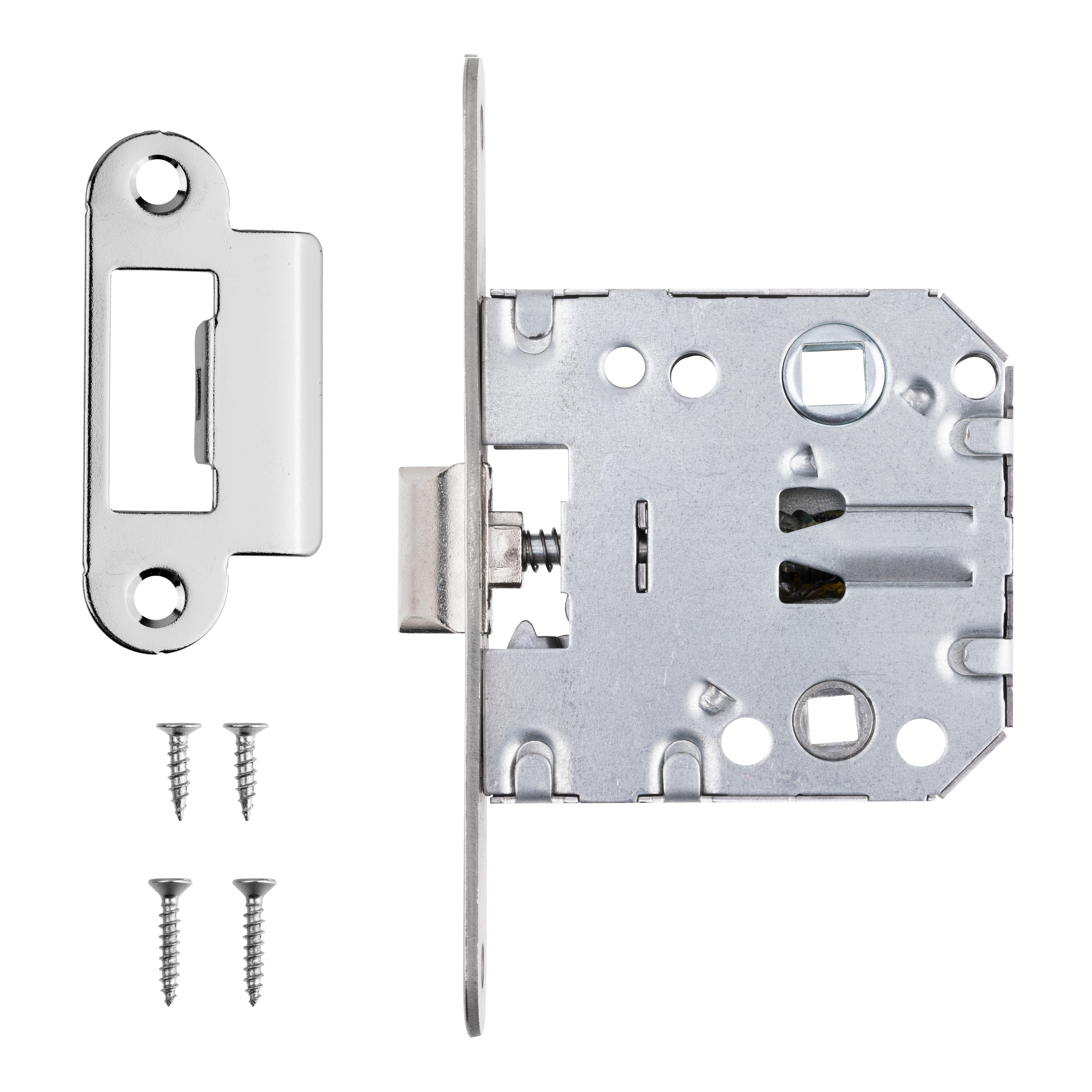 PICAPORTE UNIFICADO 50  MM. CANTO REDONDO 47  MM. ACERO INOXIDABLE - 2