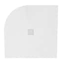 PLATO DE DUCHA SEMICIRCULAR BLANCO 90X90CM - 5