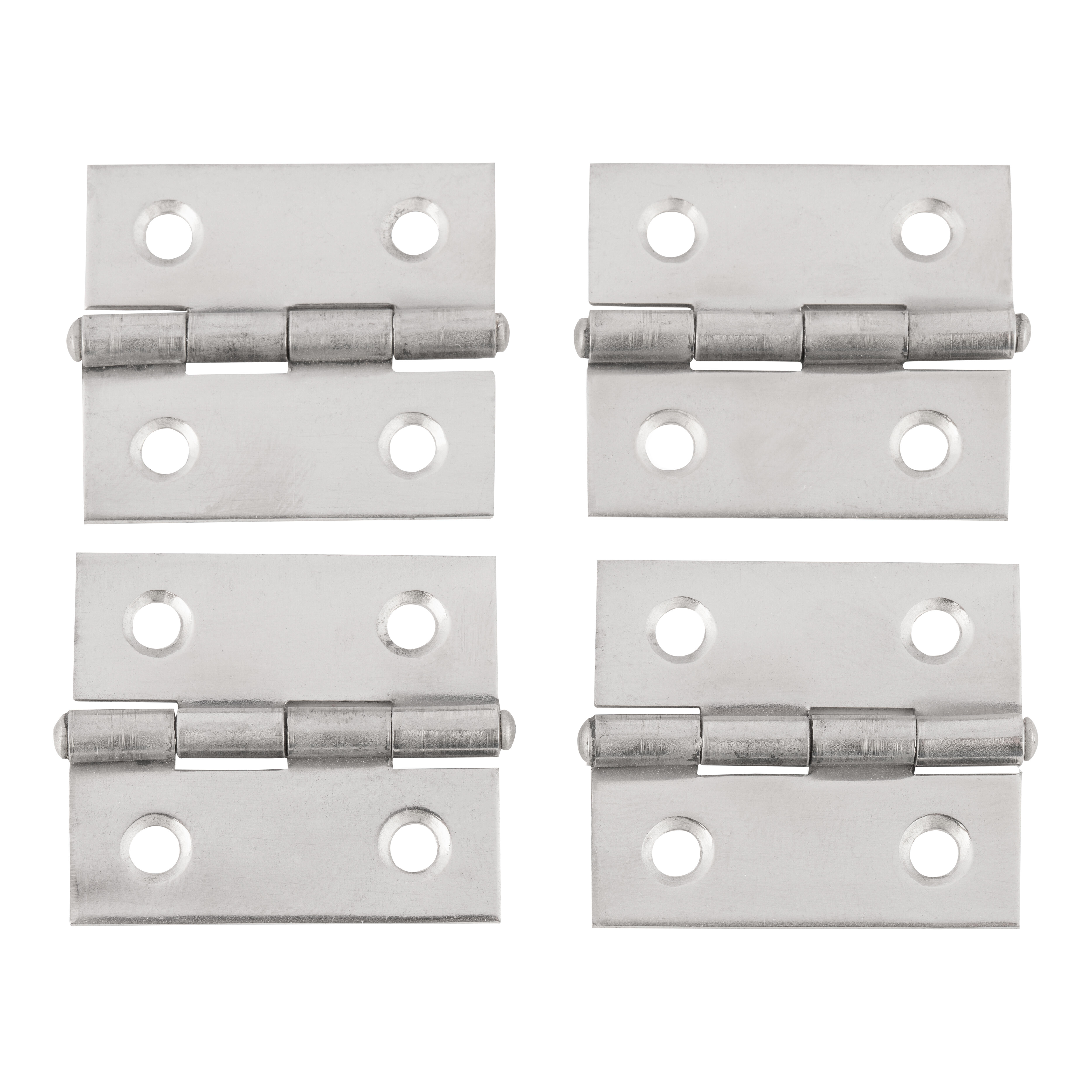 BISAGRA 35 X 30  MM. CON REMATE ACERO INOXIDABLE. 4 UDS - 3