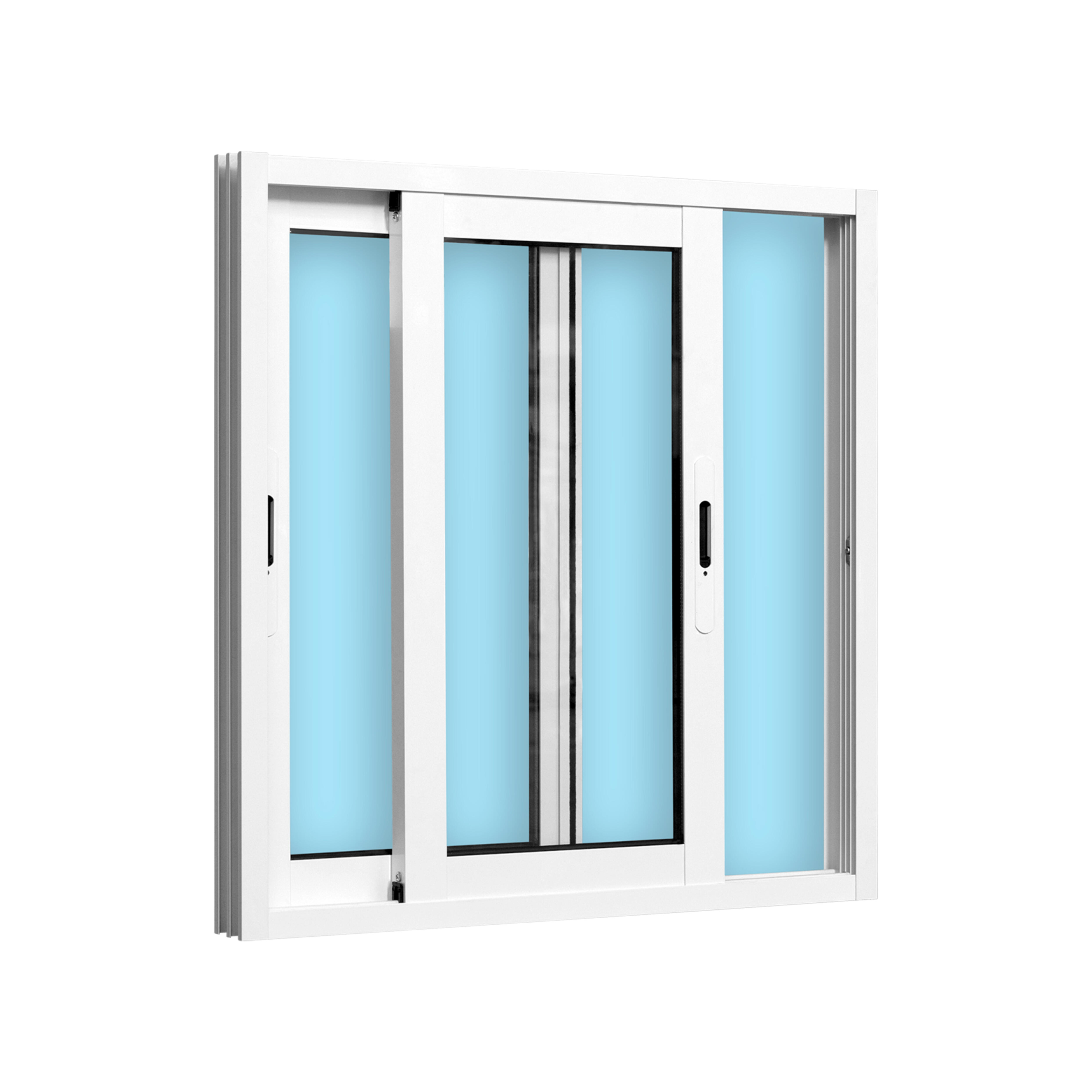 VENTANA ALUMINIO CORREDERA BLANCA 80X80CM - 3