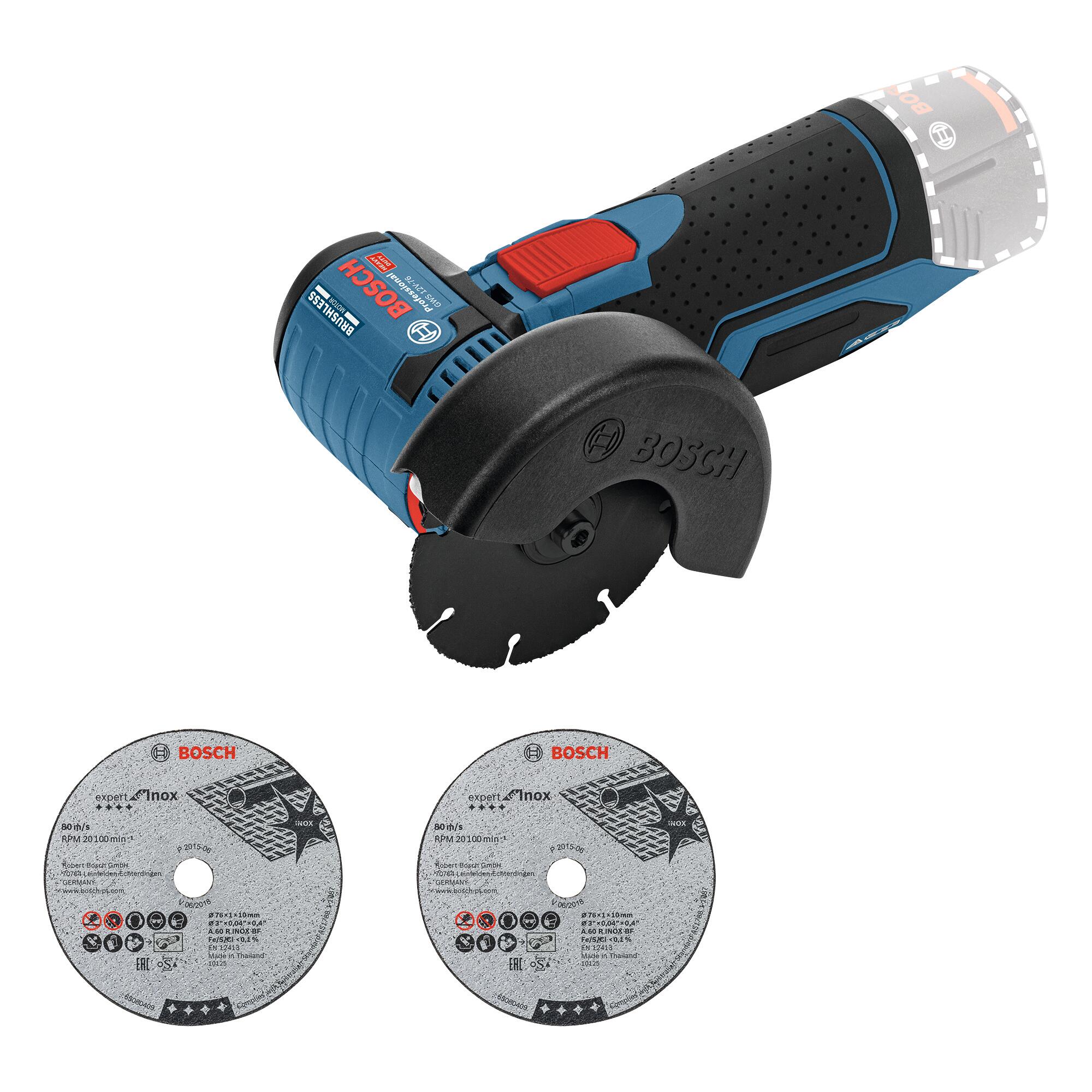 AMOLADORA BATERÍA BOSCH GWS 12V-76 EC 12V BRUSHLESS 76MM - 3