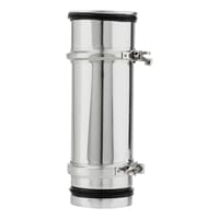 TUBO INOXIDABLE PARED SIMPLE 80MM 20-30CM CON JUNTA - 2