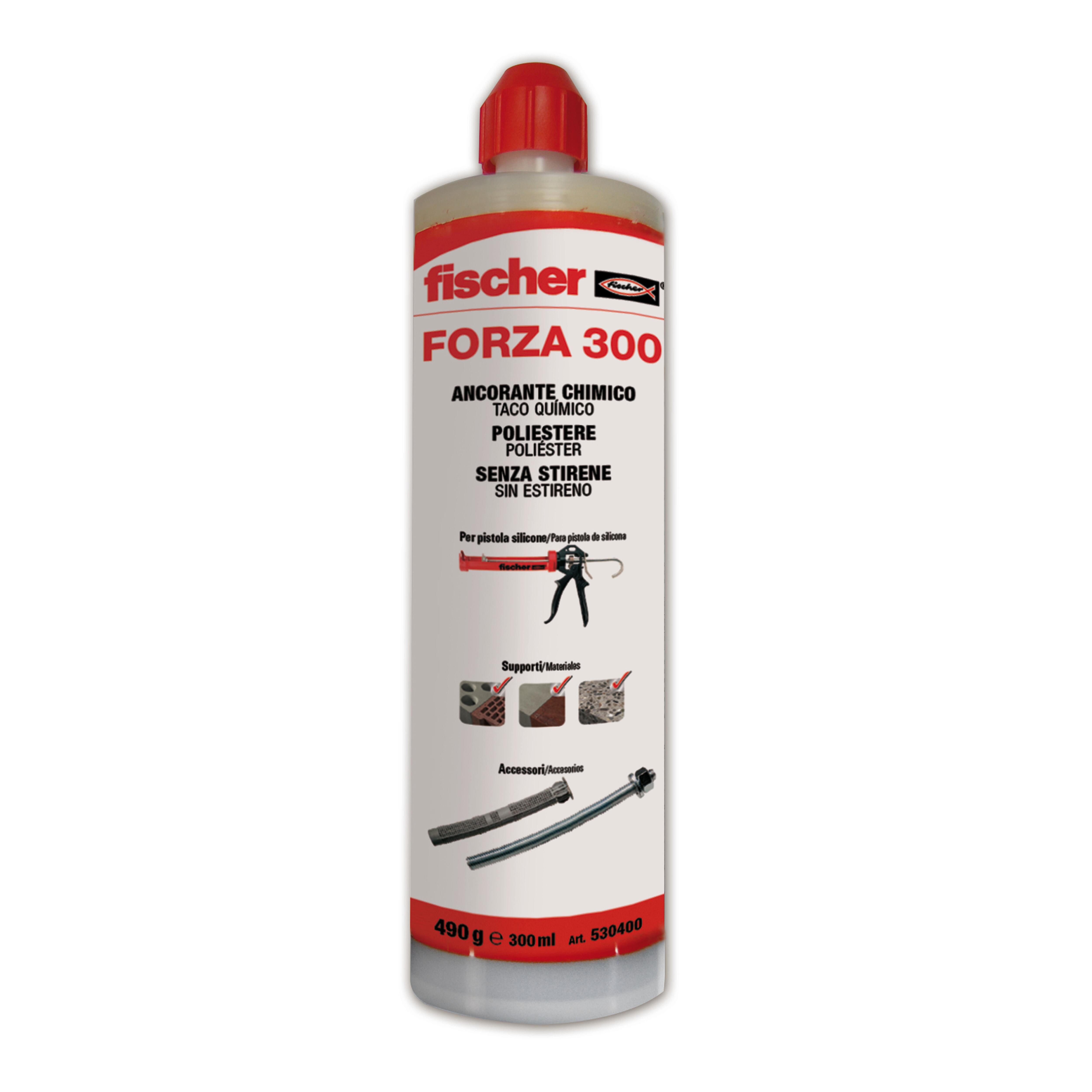 ANCLAJE QUIMICO POLIESTER SIN ESTIRENO FORZA FISCHER 2 UDS - 2