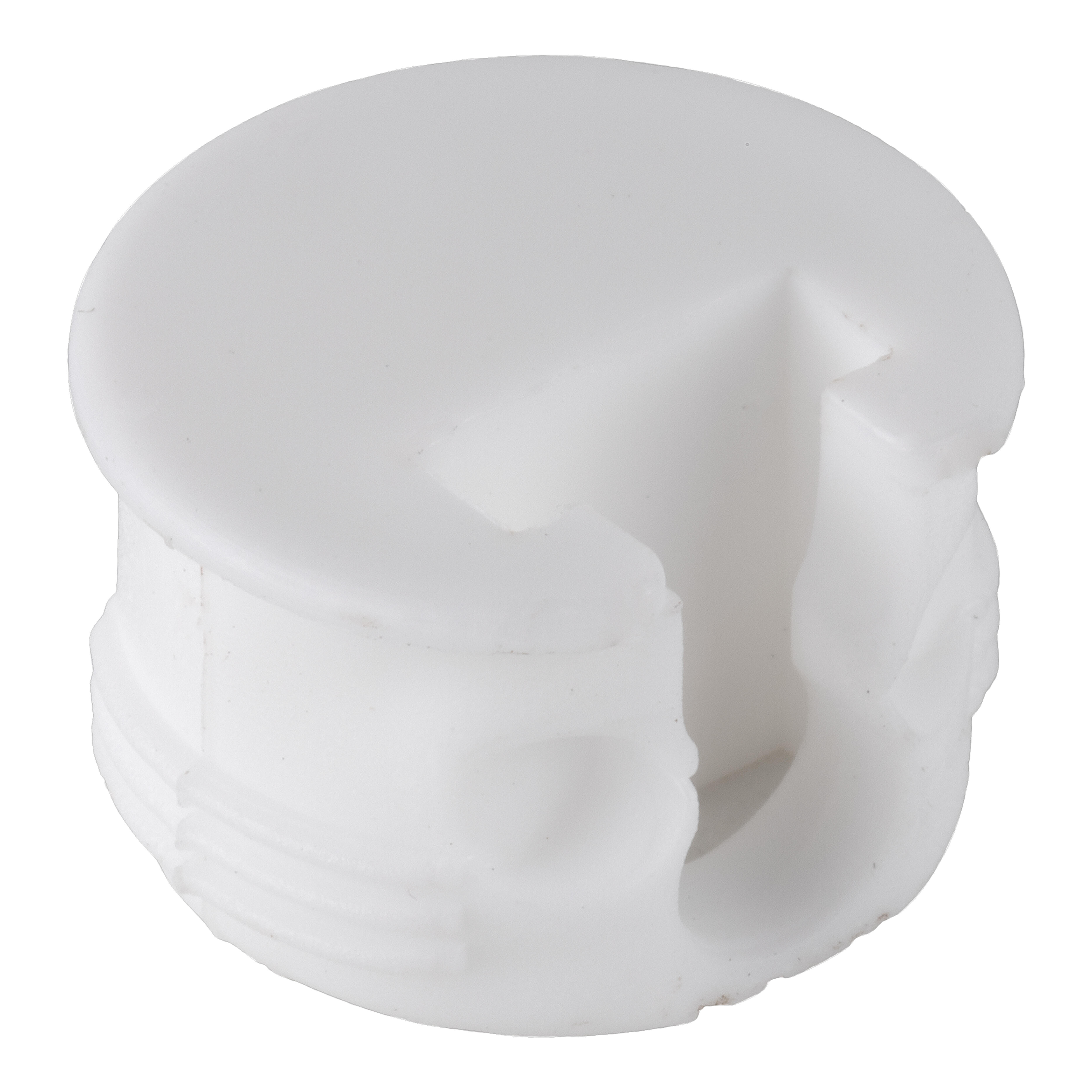 SOPORTE INVISIBLE A PRESION PLASTICO  20 MM BLANCO. 10 UDS - 3