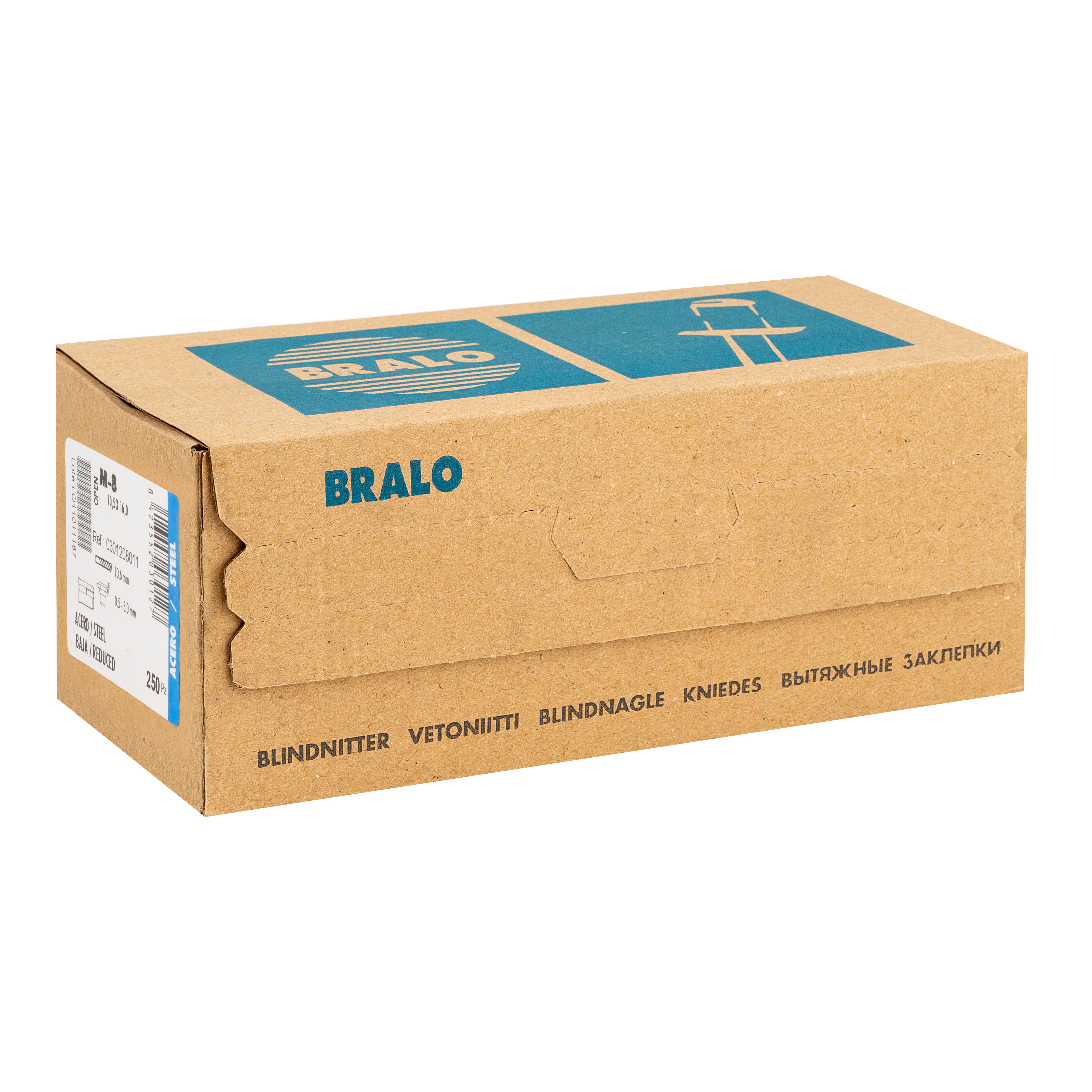 250 TUERCAS REMACHABLES ACE CAB BAJA M8 - 3