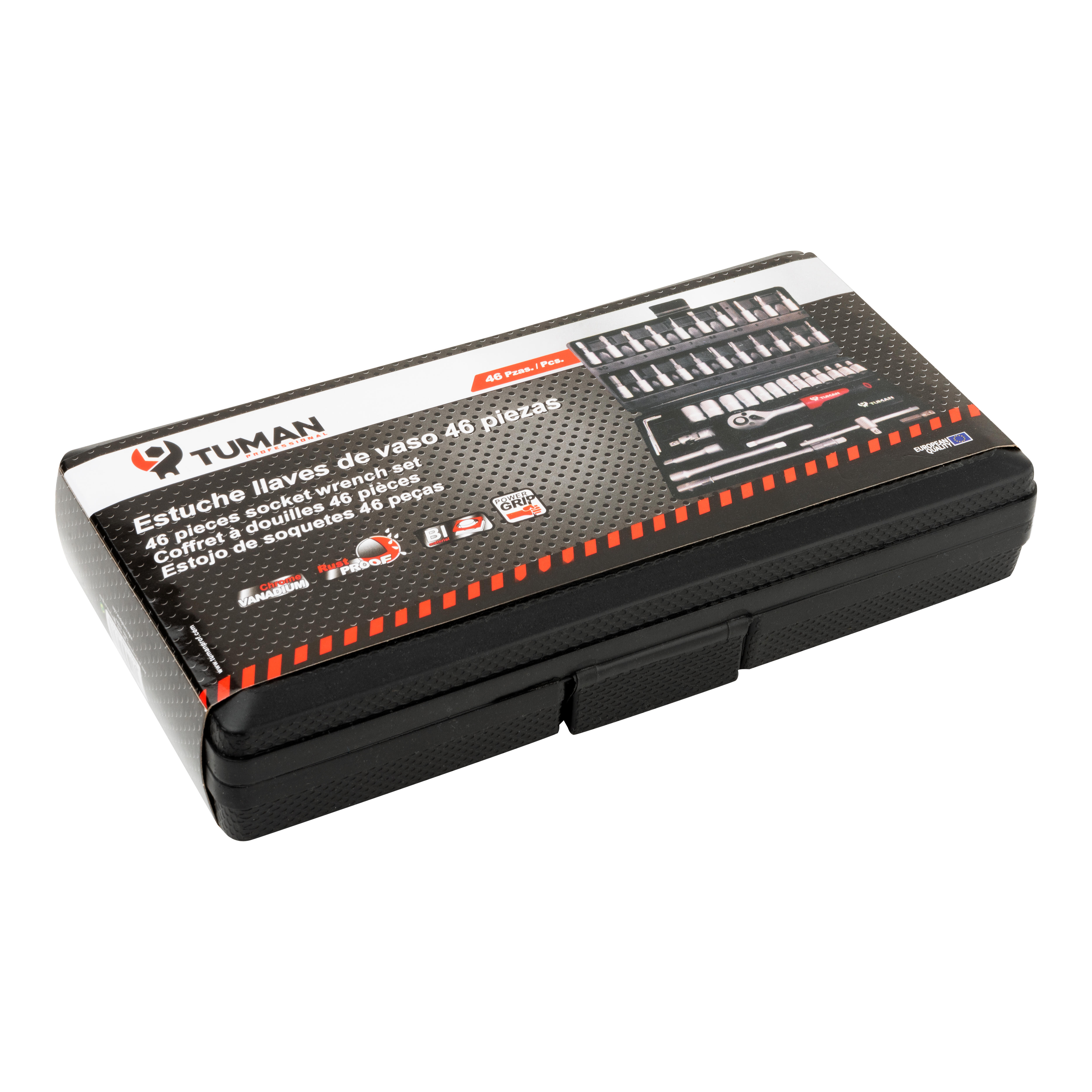 MALETIN 46 PIEZAS LLAVES DE VASO Y CARRACA - 2