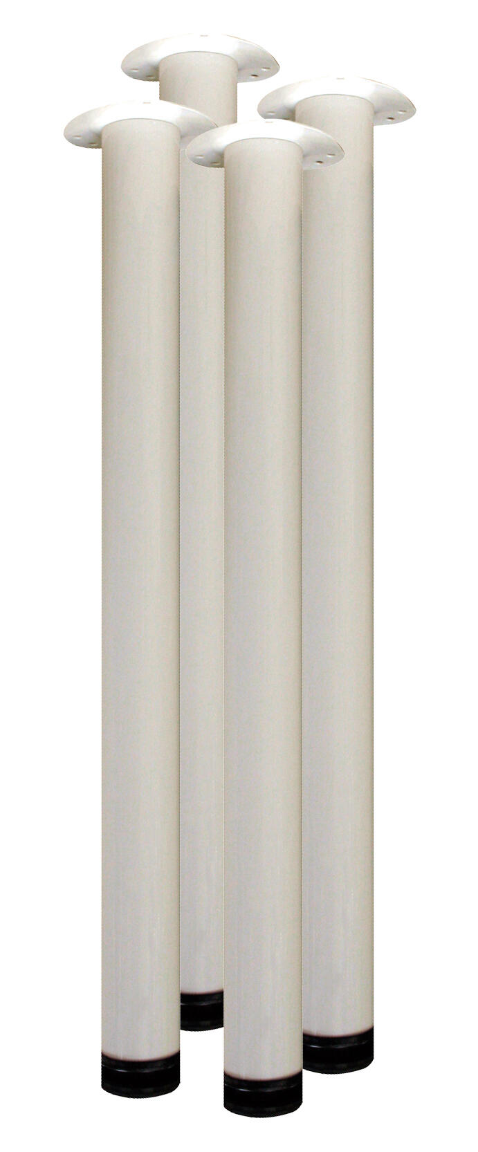 PATA MUEBLE ACERO REDONDA 710MM 60MM BLANCA. 4UDS - 3