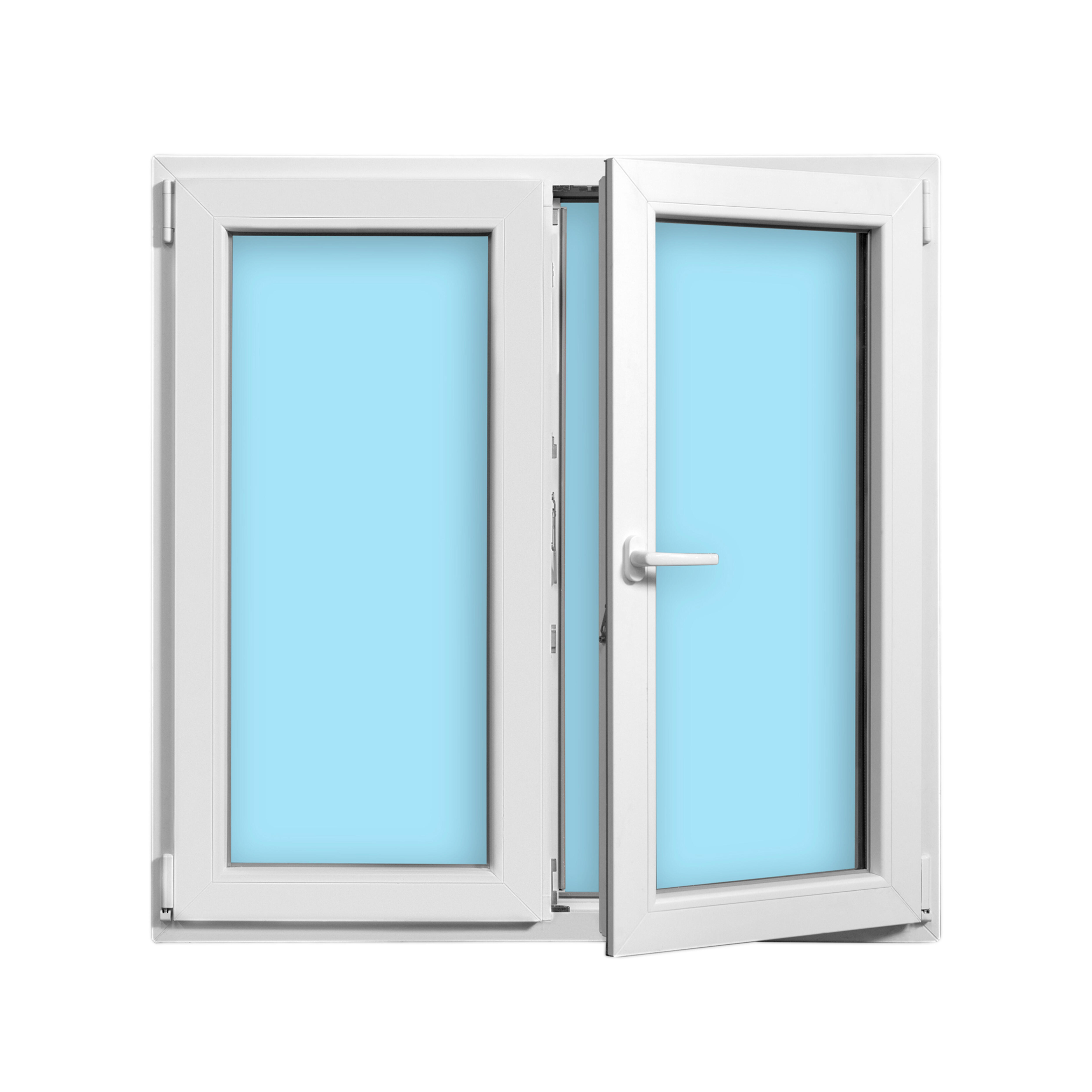 VENTANA PVC OSCILOBATIENTE BLANCA 120X120CM  - 2