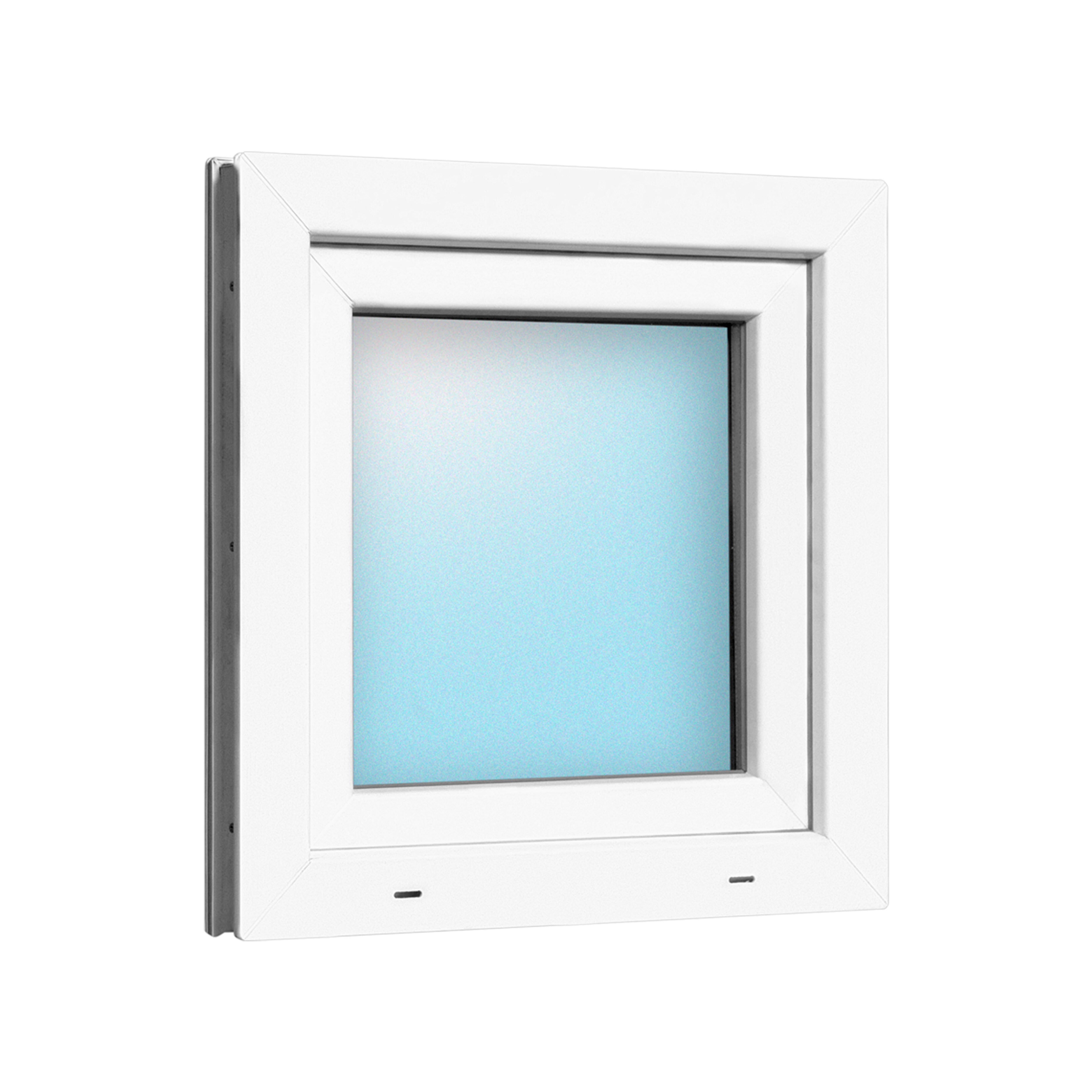 VENTANA PVC OSCILOBATIENTE BLANCA 60X60CM VIDRIO MATE - 3