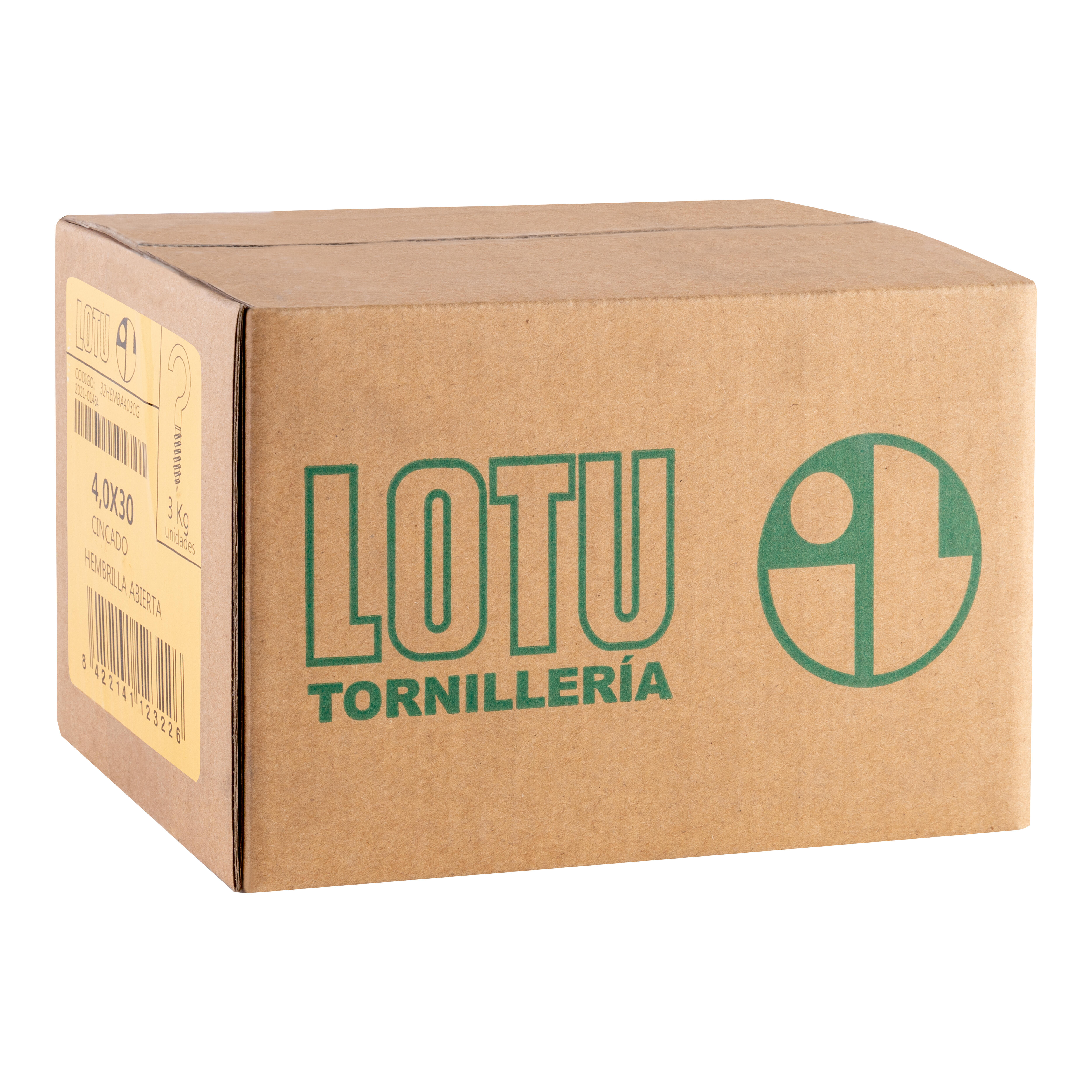 HEMBRILLA ABIERTA ACERO CINCADO 4 X 30  MM. 3 KG - 2