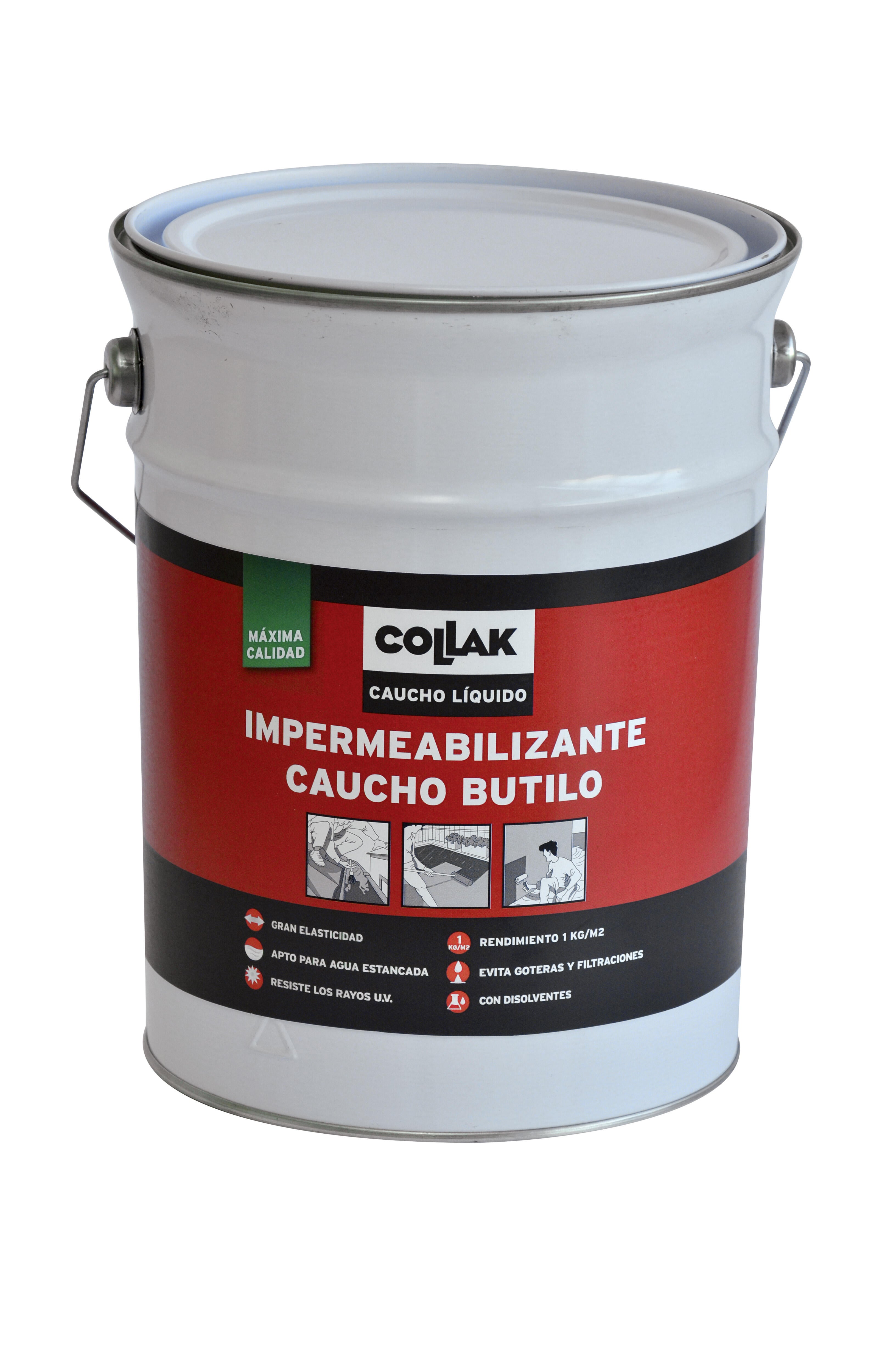 IMPERMEABILIZANTE ANTIGOTERAS DE CAUCHO COLLAK 6KG TEJA - 3