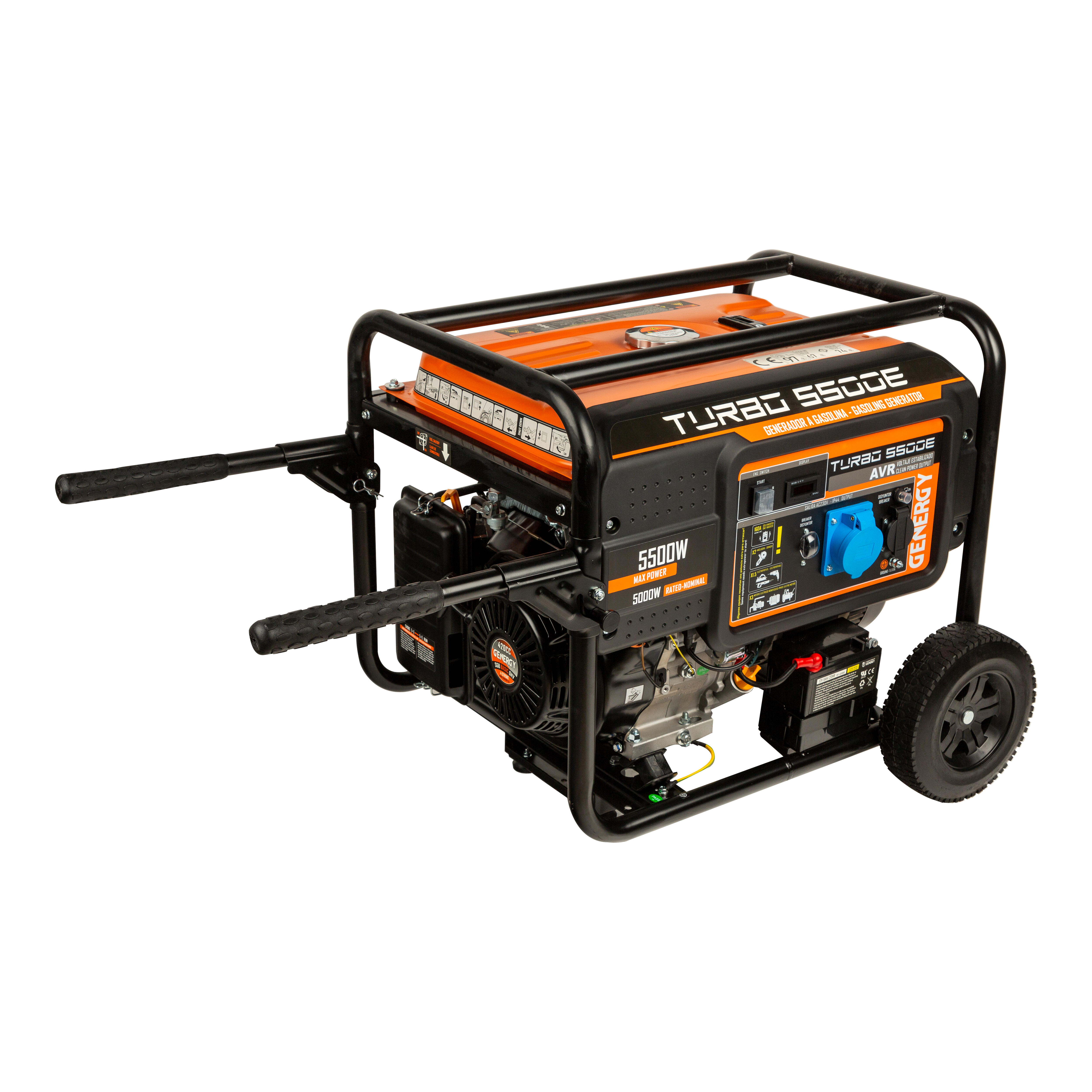 GENERADOR ELÉCTRICO GASOLINA 5500W GENERGY TURBO 5500E - 5