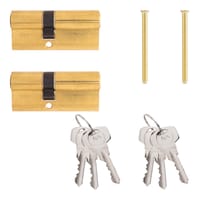 CILINDRO BOMBIN LLAVES IGUALES 30 X 40  MM. LATON YALE 2 UDS. - 3