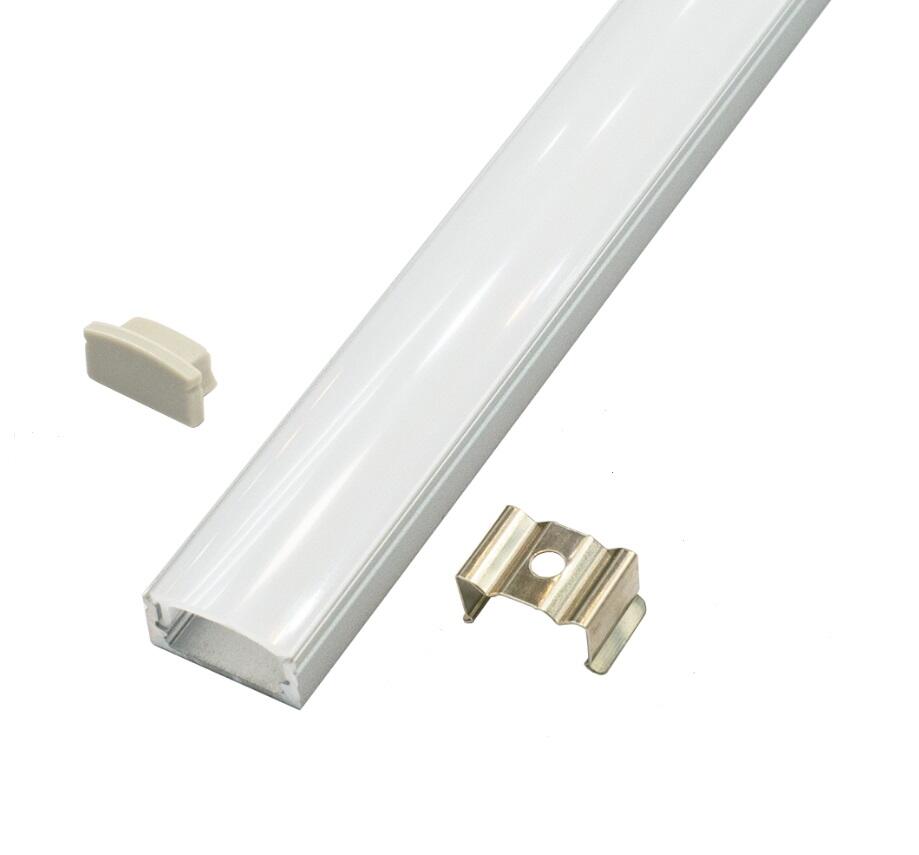 PERFIL TIRA LED DE SUPERFICIE BAJO ALUMINIO 17x7MM 2M - 3