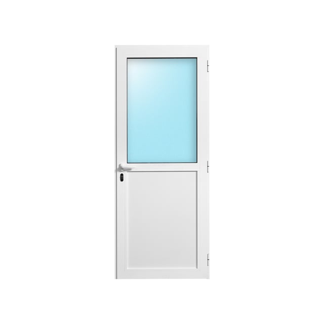 BALCONERA ALUMINIO ABATIBLE BLANCA CON MANILLA 85X210CM