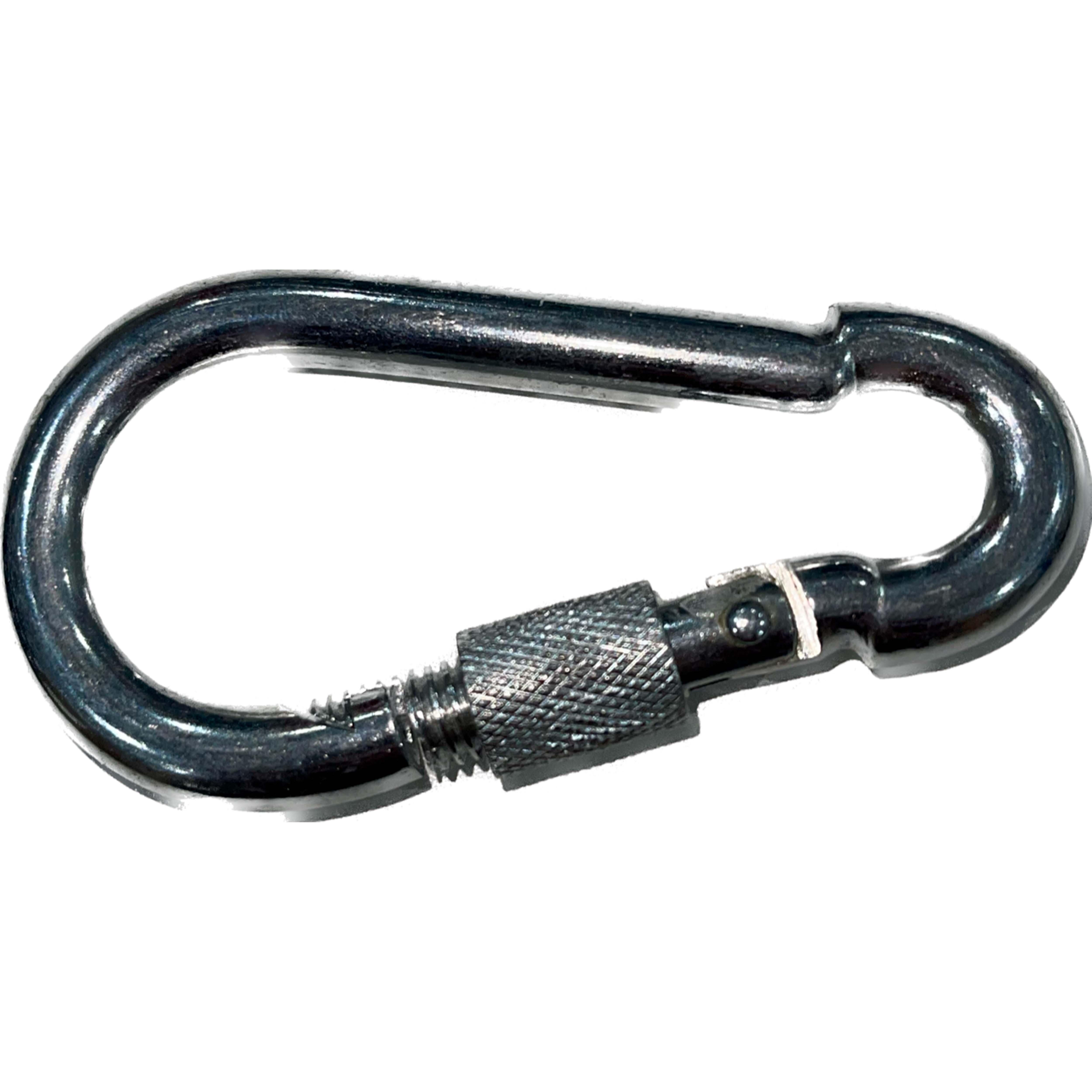 MOSQUETON ACERO GALVANIZADO CON VIROLA 5MM. 4 UDS - 2