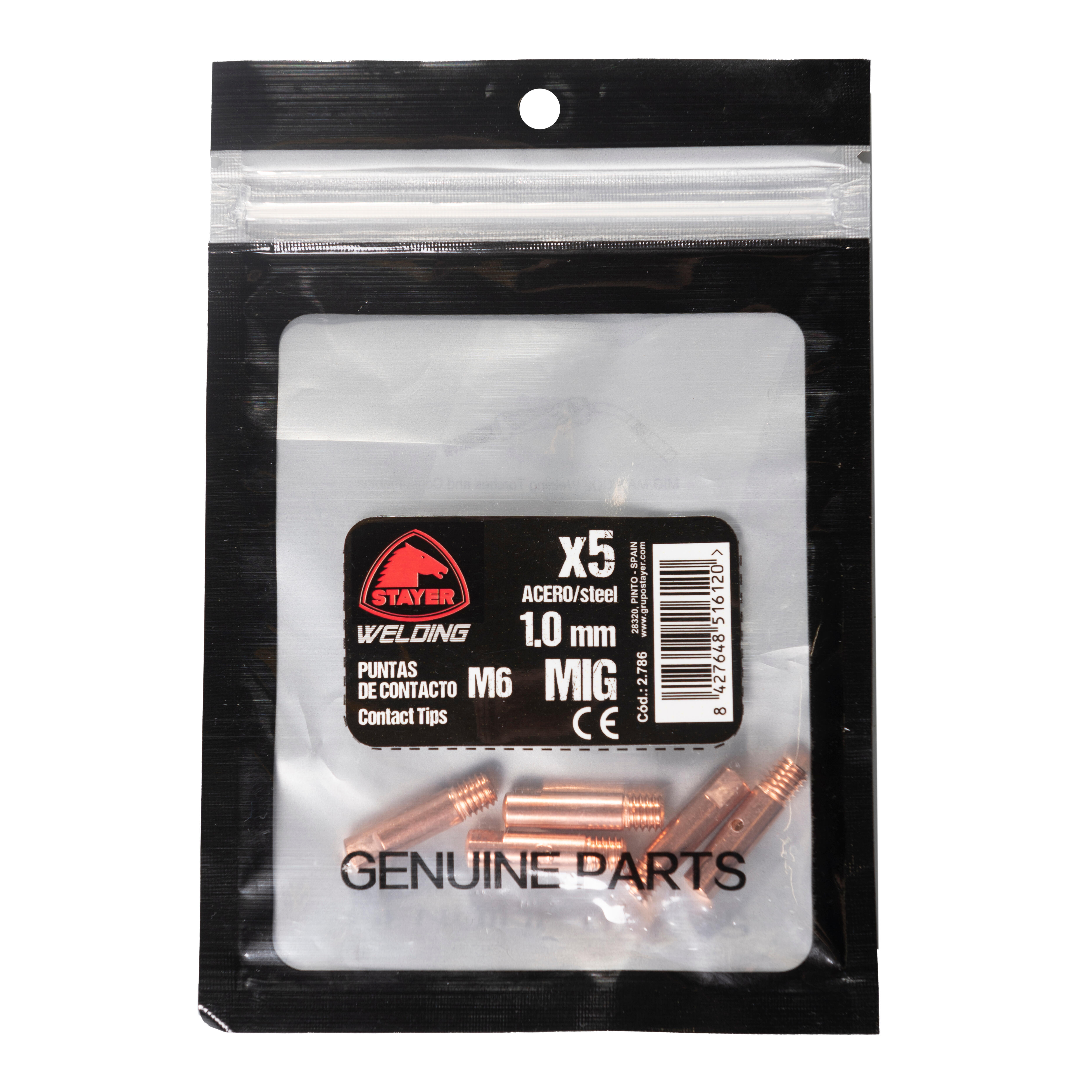 5 PONTAS CONTACTO M6 Ø1.0MM STAYER - 2