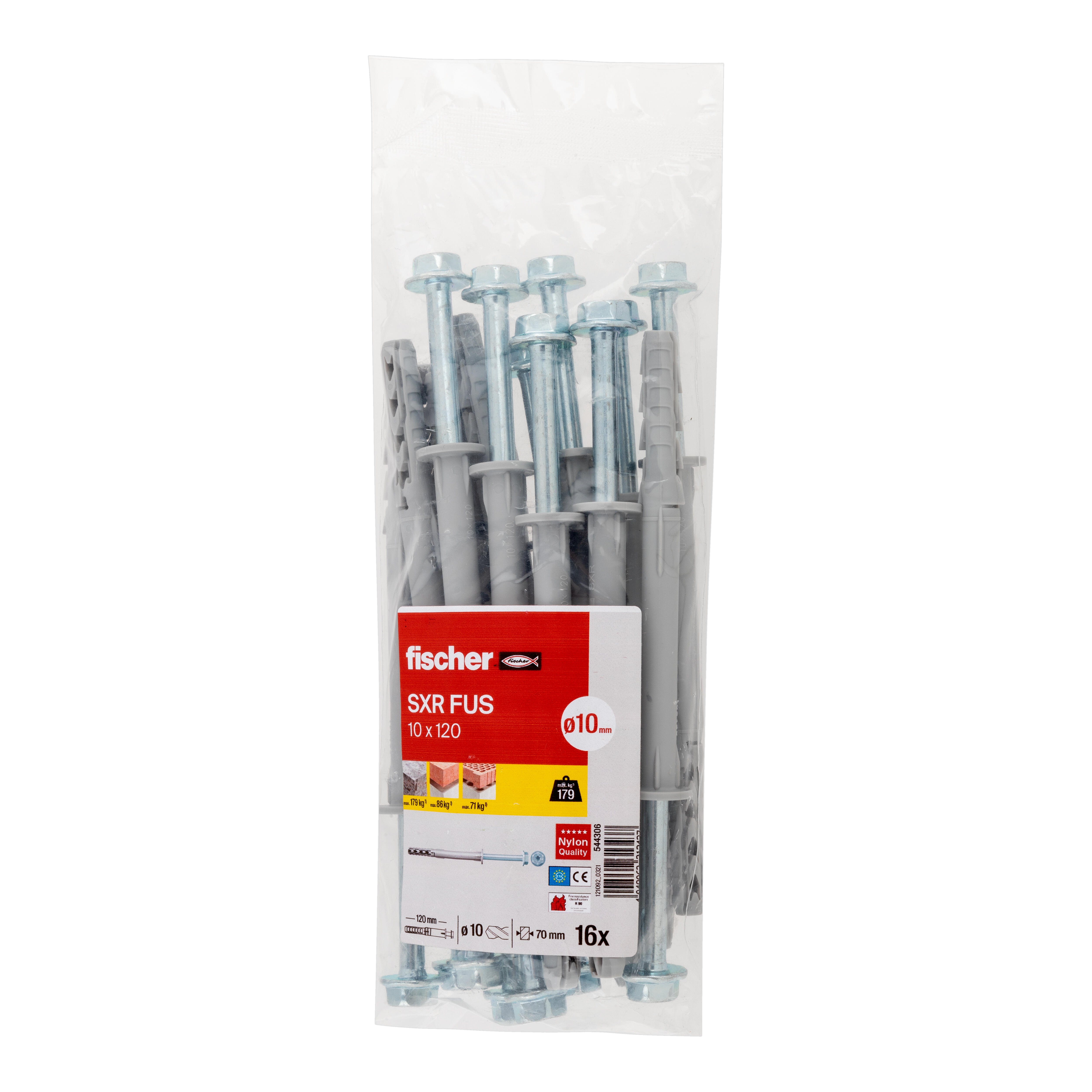 BUCHA TAPIT SXR CABEÇA  SEXTAVADA 10x120mm 16un - 4