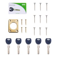 CERROJO PUERTA DE SEGURIDAD ANTIBUMPING INTERIOR Y EXTERIOR 5 LLAVES AMIG - 3