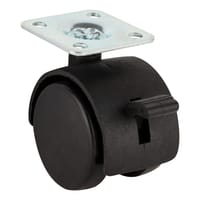 RUEDA MUEBLES 40MM POLIPROPILENO. HASTA 20KG. LLANTA PLÁSTICO - 2