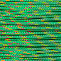 CORDON POLIAMIDA Y POLIESTER TRENZADA CON ALMA 2.5MM.  1M  VERDE ROMBULL - 2