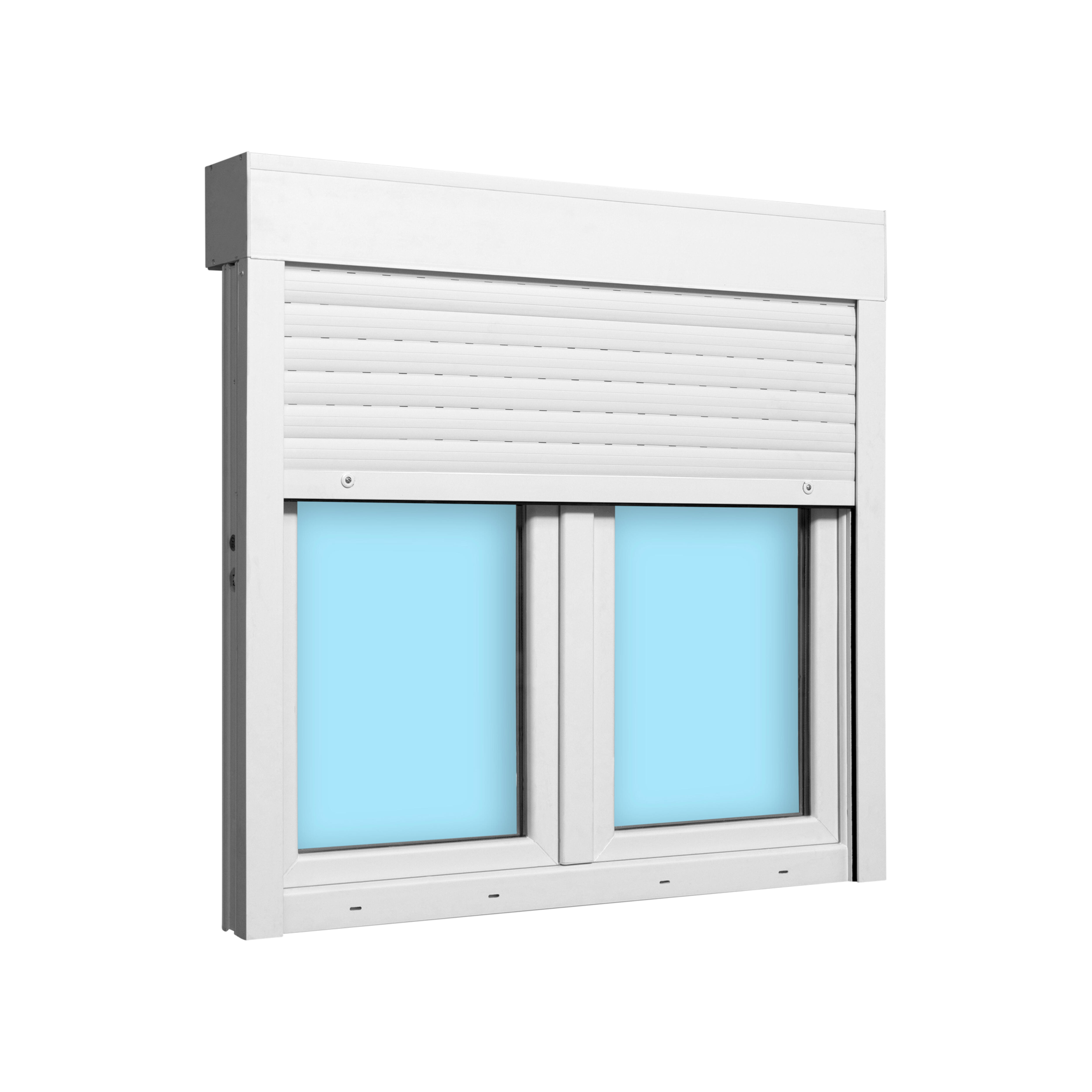 VENTANA PVC OSCILOBATIENTE CON PERSIANA BLANCA 120X125CM - 3