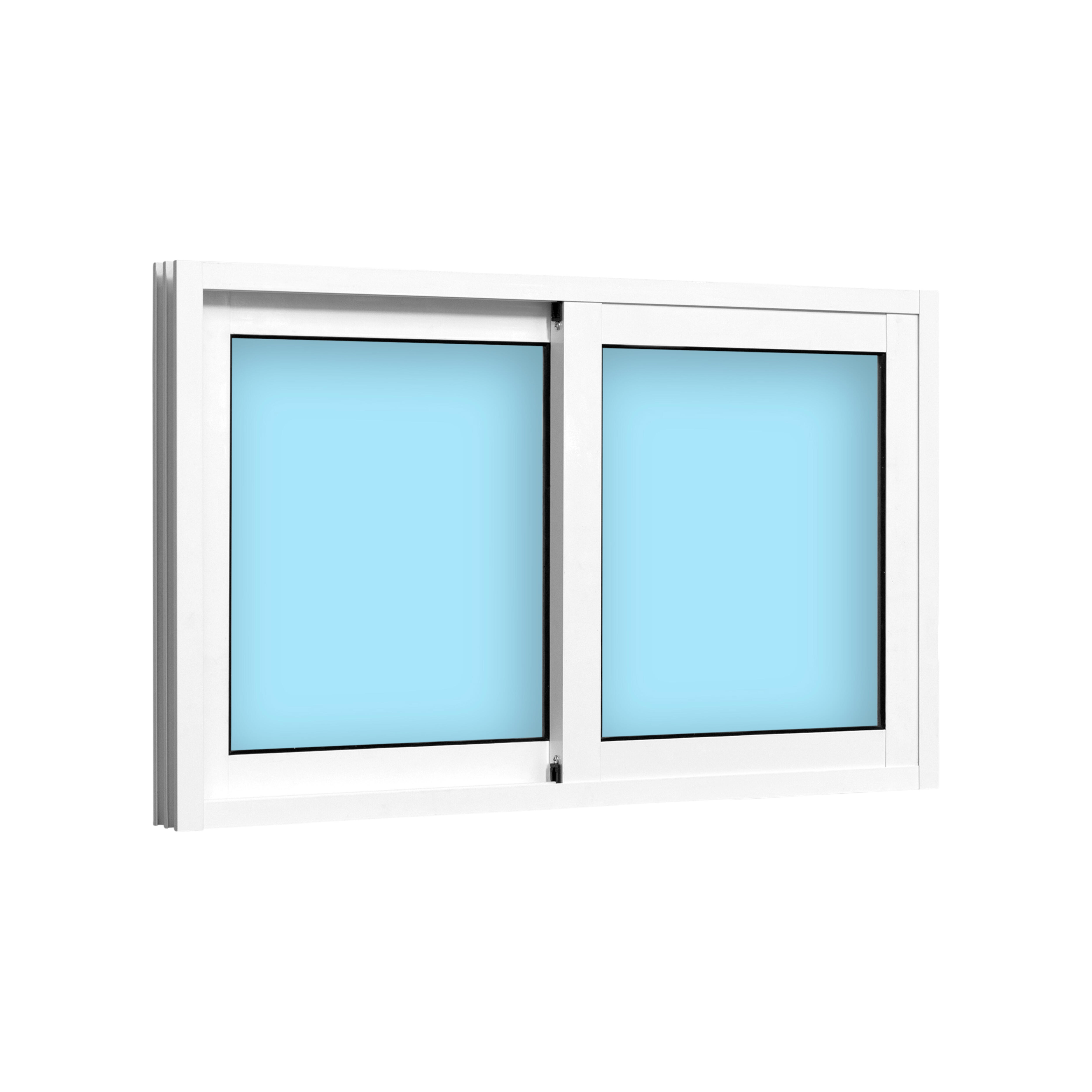 VENTANA ALUMINIO CORREDERA BLANCA 100X60CM - 2