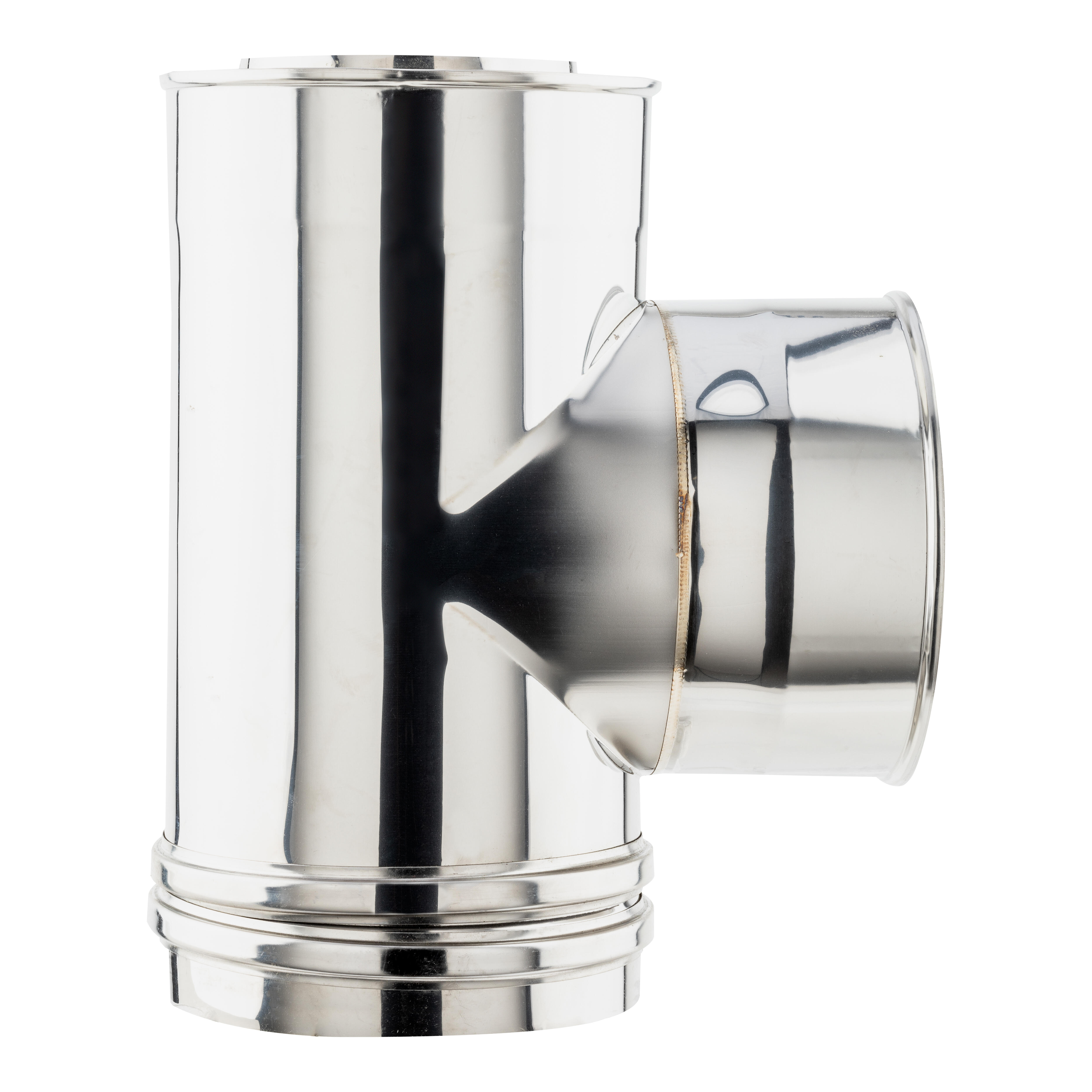 TE PARED DOBLE Ø125MM INOX 304  - 2