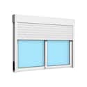 VENTANA ALUMINIO CORREDERA CON PERSIANA BLANCA 150X115CM - 3