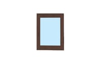 VENTANA PVC OSCILOBATIENTE NOGAL 70X100CM - 1