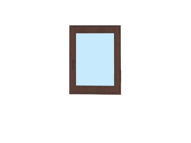 VENTANA PVC OSCILOBATIENTE NOGAL 70X100CM