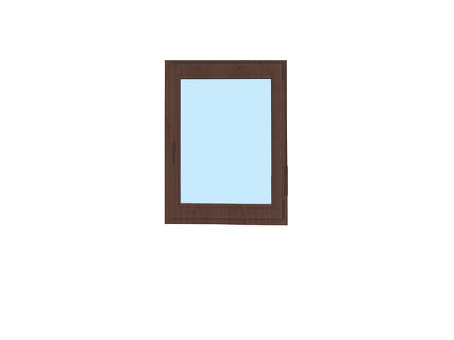 VENTANA PVC OSCILOBATIENTE NOGAL 70X100CM - 1