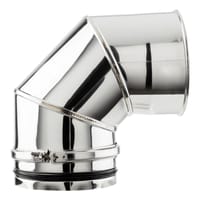 CODO 90º INOXIDABLE PARED SIMPLE 150MM - 2