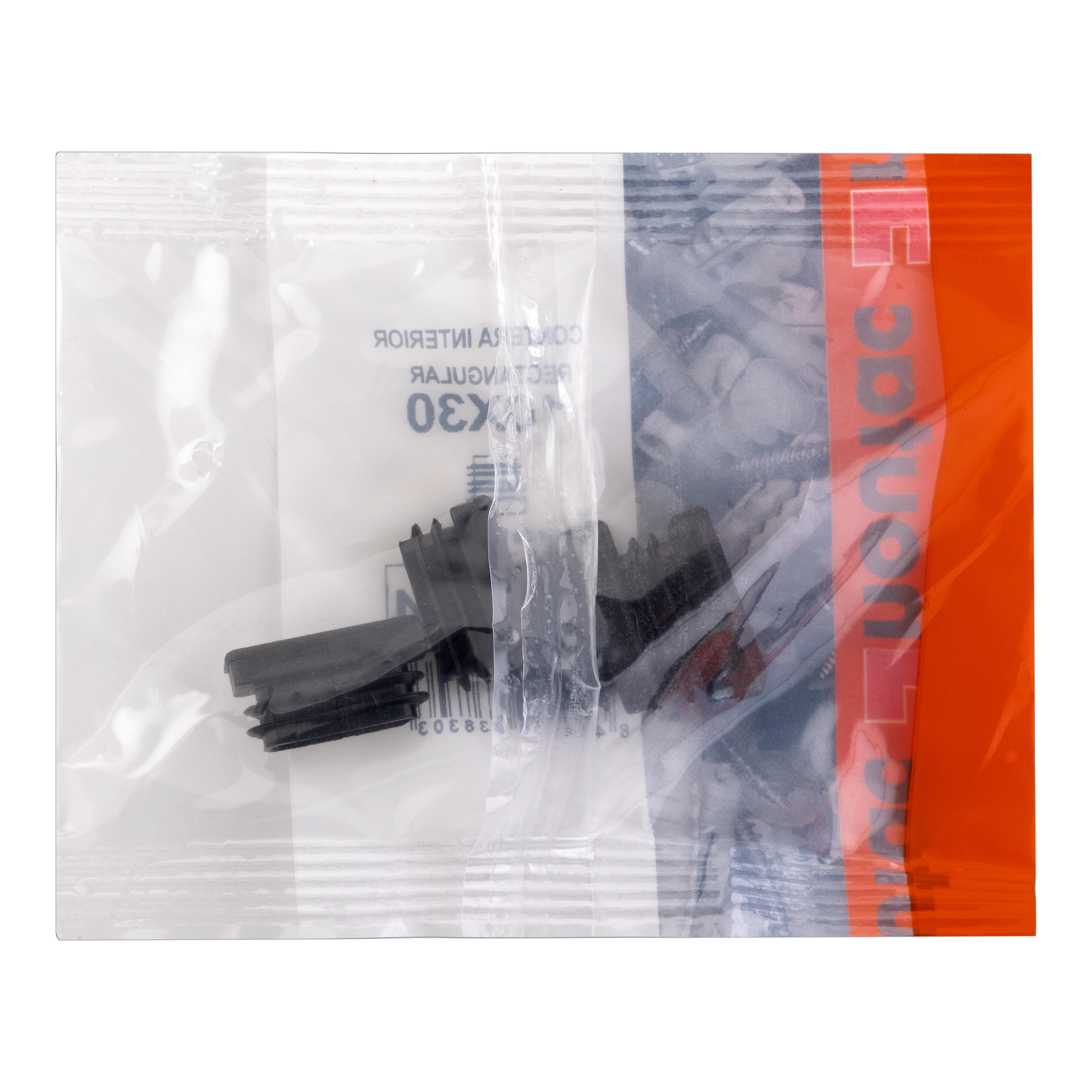 CONTERA  PLASTICO EMBUTIR 10 X 30  MM NEGRA. 4 UDS - 2