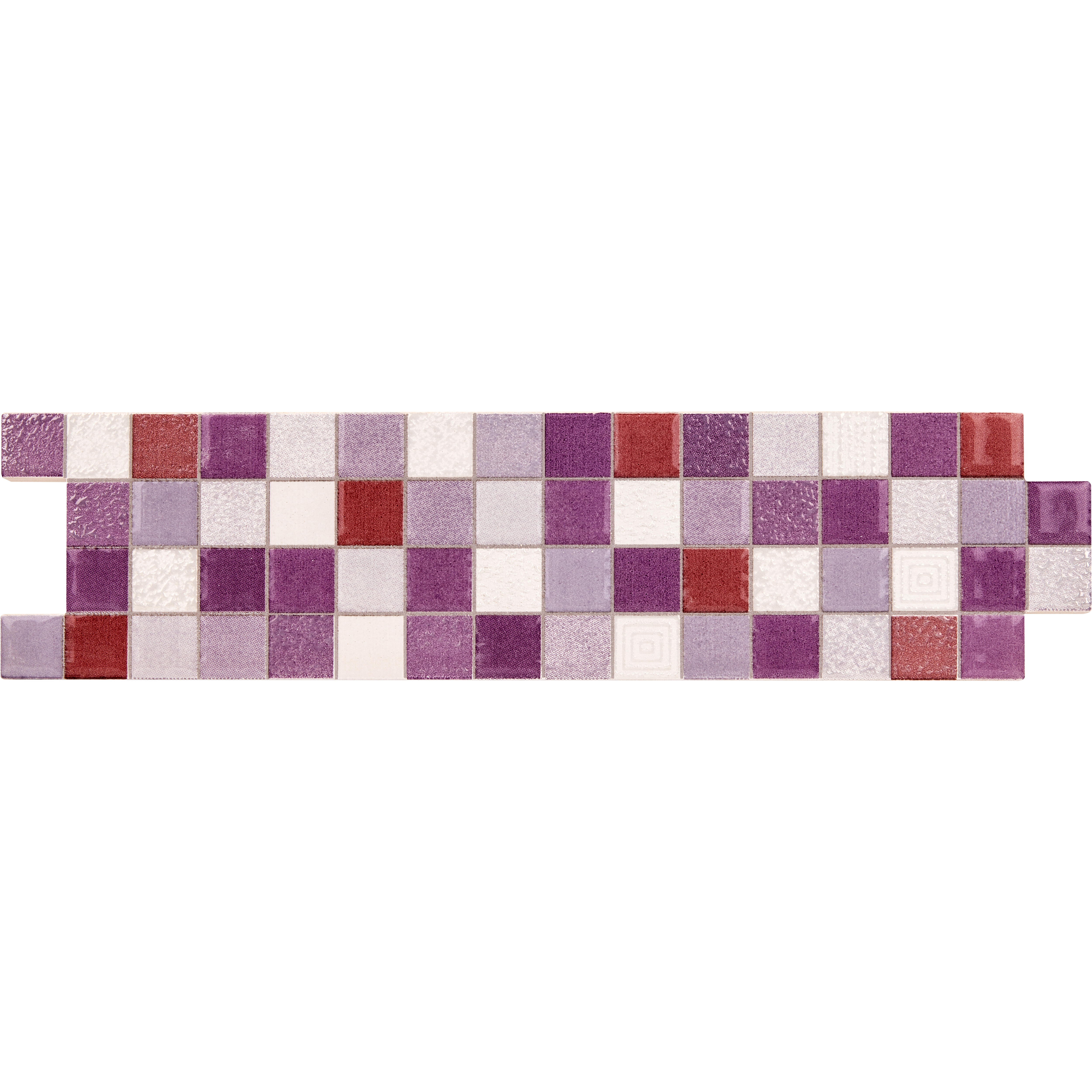 CENEFA CERÁMICA 6.5X25 CM. 6792 MORADO. PACK 3 UNIDADES - 3