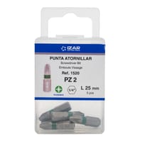 PUNTAS PARA ATORNILLADOR POZIDRIVE PZ2 CORTA L25 IZAR 5 UDS - 3