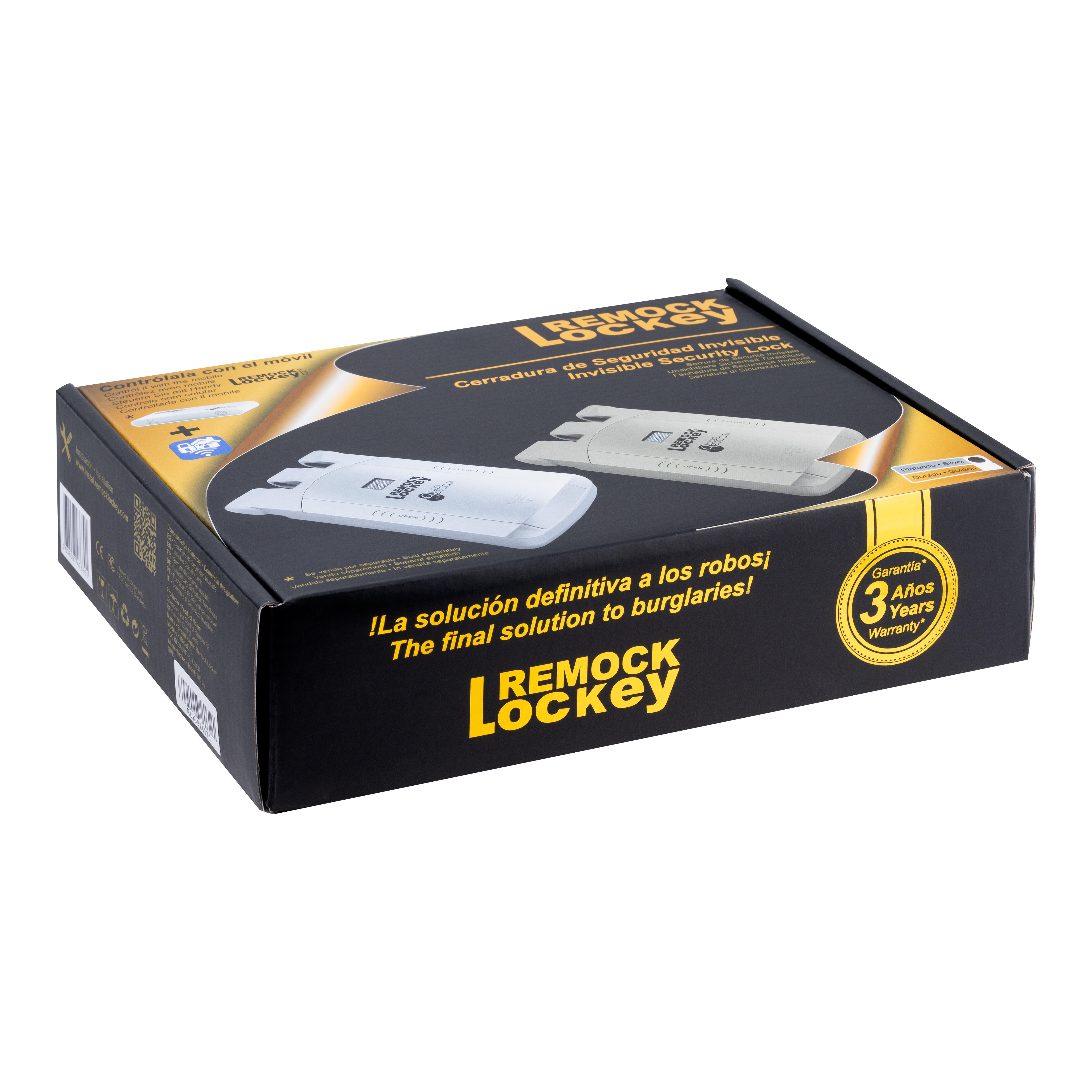 CERRADURA INVISIBLE REMOCK LOCKEY RLK PLATEADA - 9