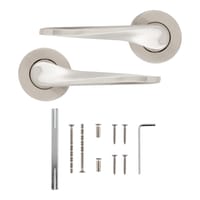 JUEGO DE MANILLA ROSETAS ACERO INOXIDABLE 10   10  - 2