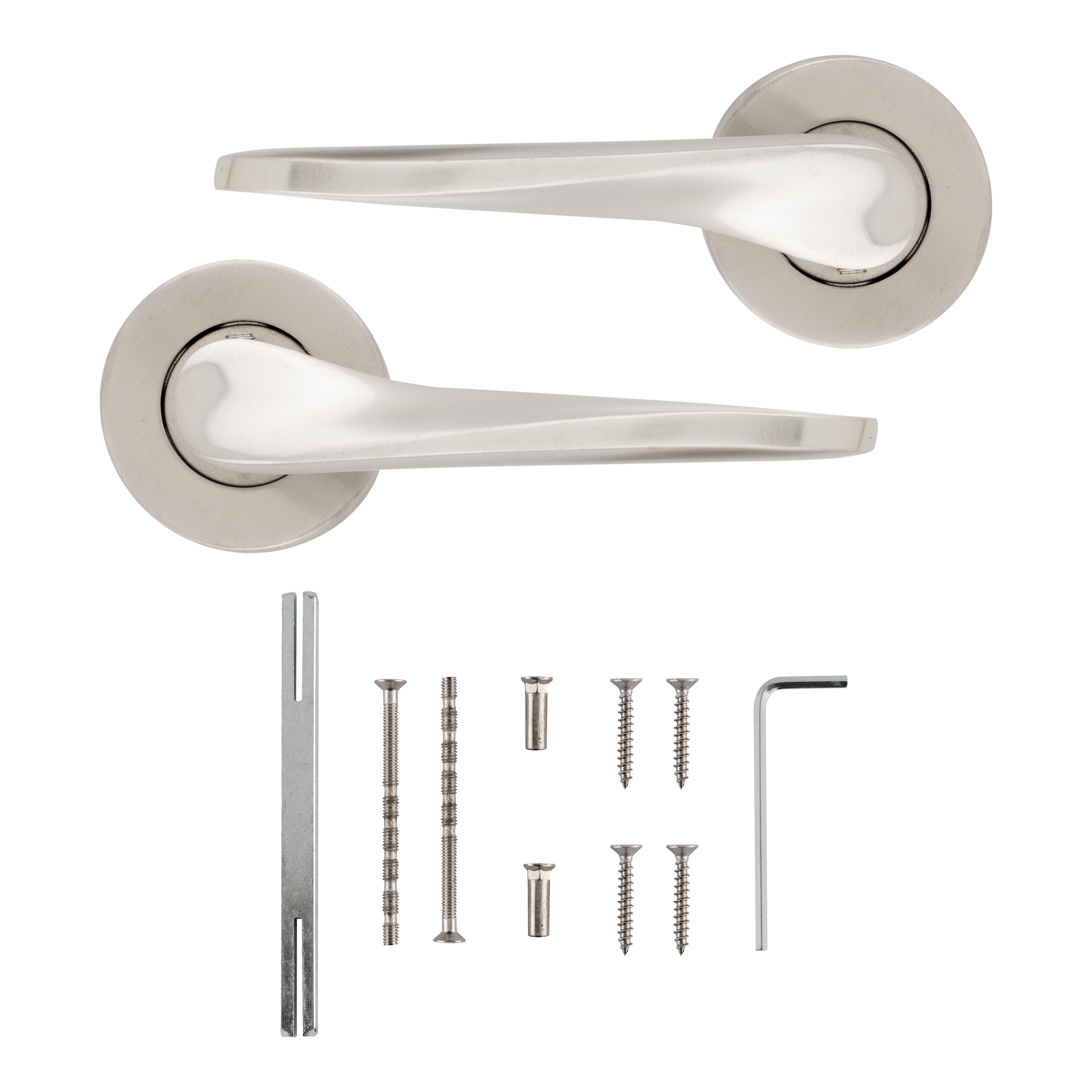 JUEGO DE MANILLA ROSETAS ACERO INOXIDABLE 10   10  - 2