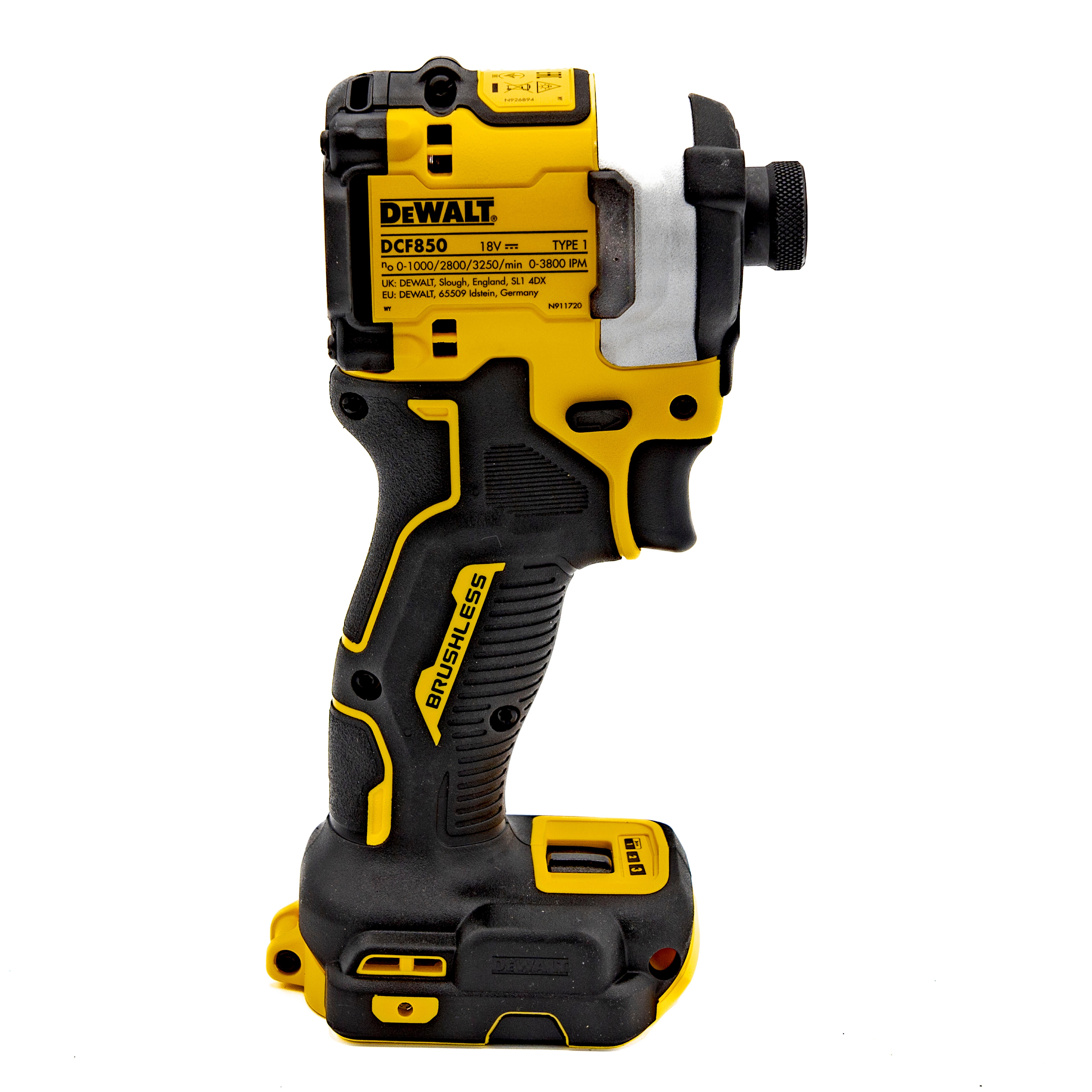 ATORNILLADOR DE IMPACTO A BATERÍA 205NM 18V DEWALT DCF850N - 10