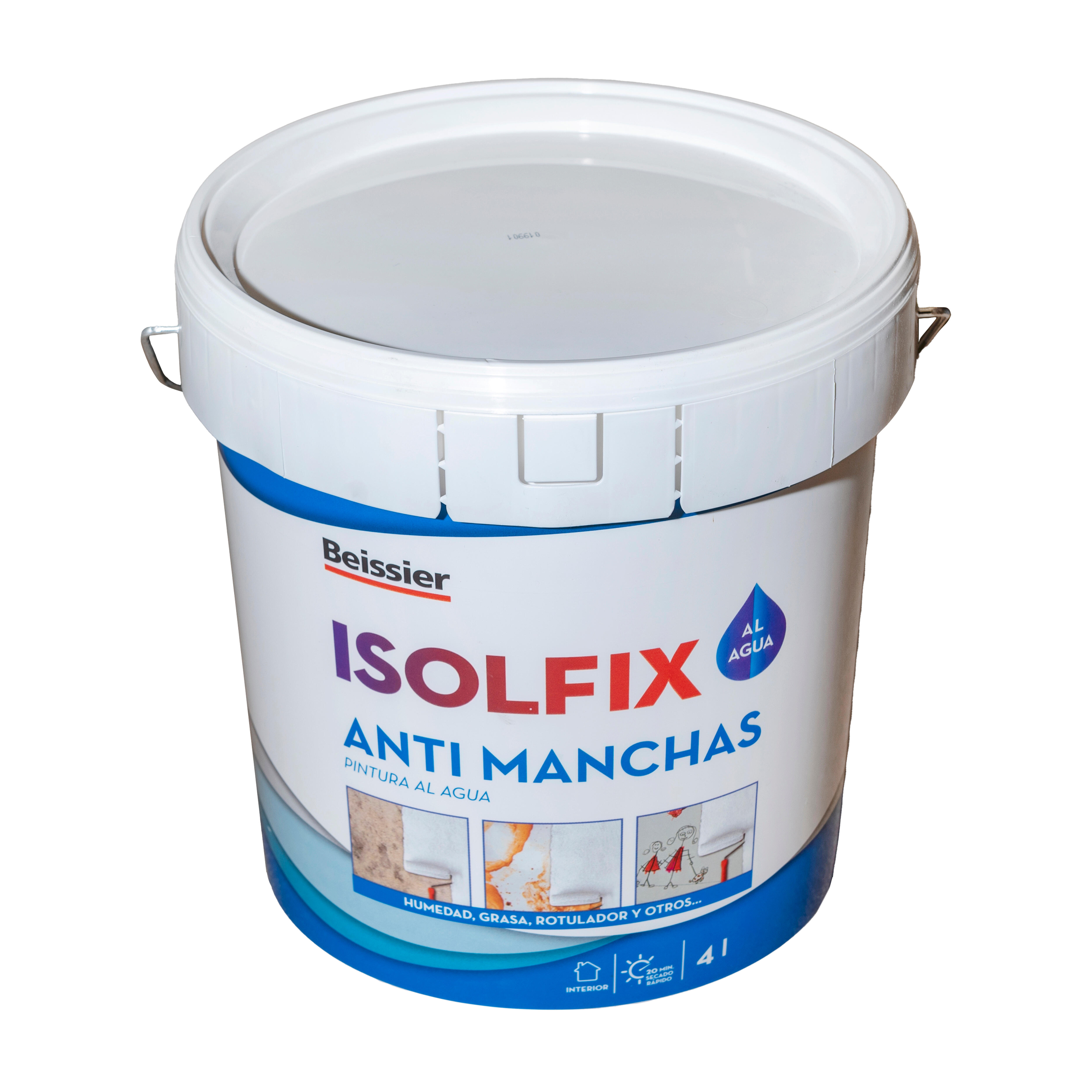 PINTURA QUITAMANCHAS AL AGUA ISOLFIX PLUS 4L - 4