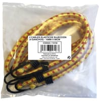 2 CABLES ELASTICOS CON GANCHO 10MM X 80 CM - 2