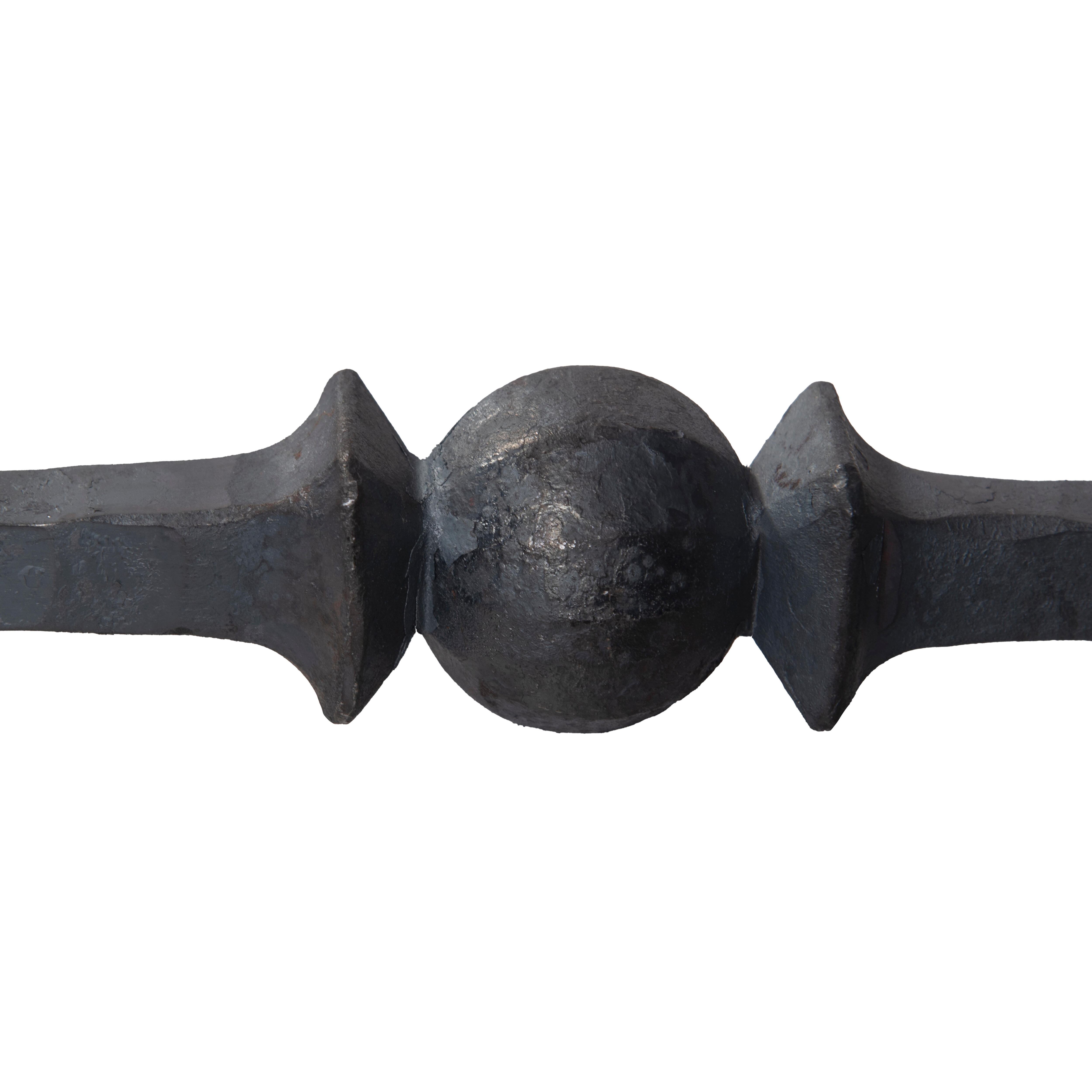 BARRA DE HIERRO FORJADO UNA BOLA 12X32MM 1M - 4