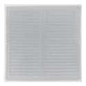 REJILLA DE VENTILACION CON MOSQUITERA SOBREPONER ALUMINIO BLANCO 25 X 25 CM. ESPESOR 0.8  MM - 3