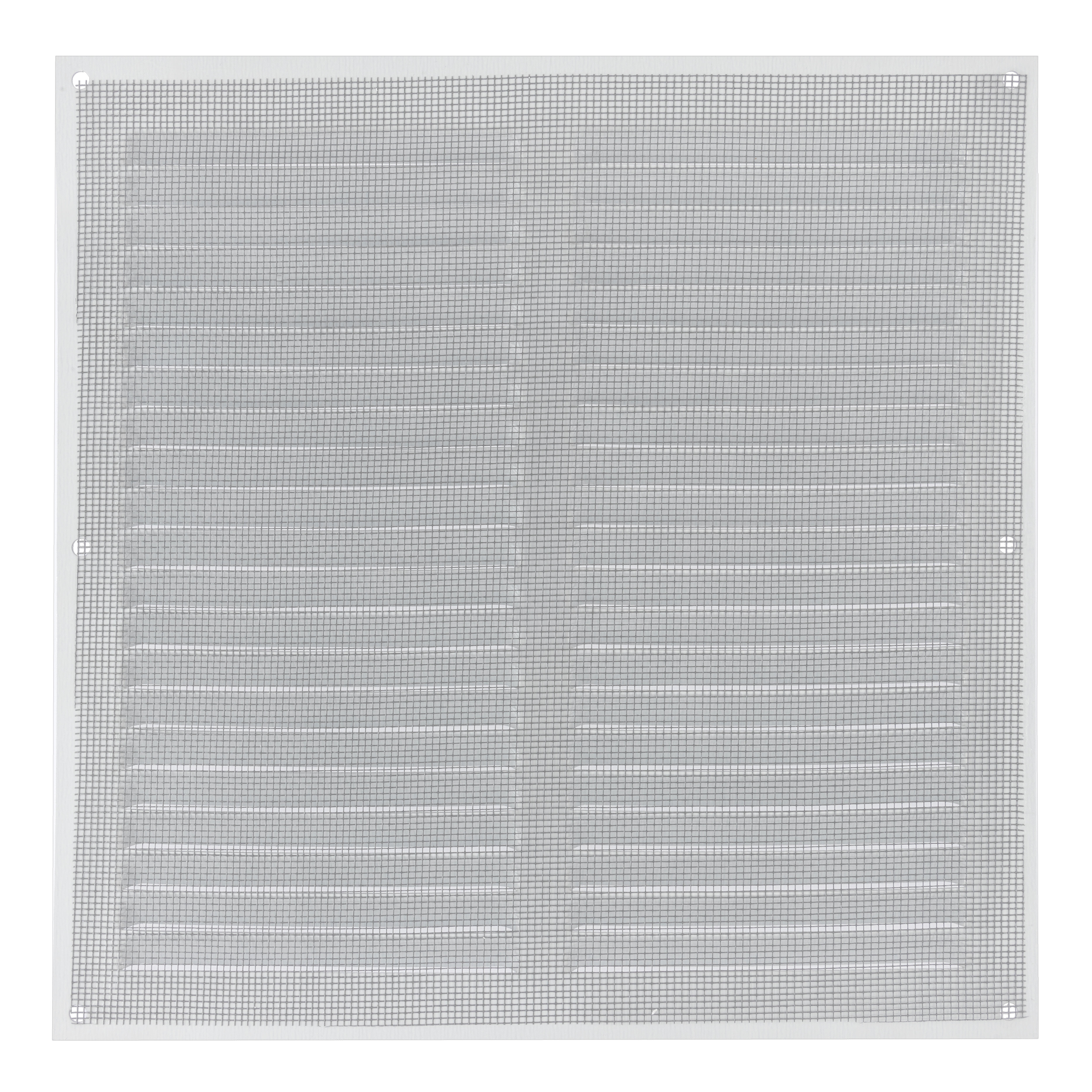 REJILLA DE VENTILACION CON MOSQUITERA SOBREPONER ALUMINIO BLANCO 25 X 25 CM. ESPESOR 0.8  MM - 3