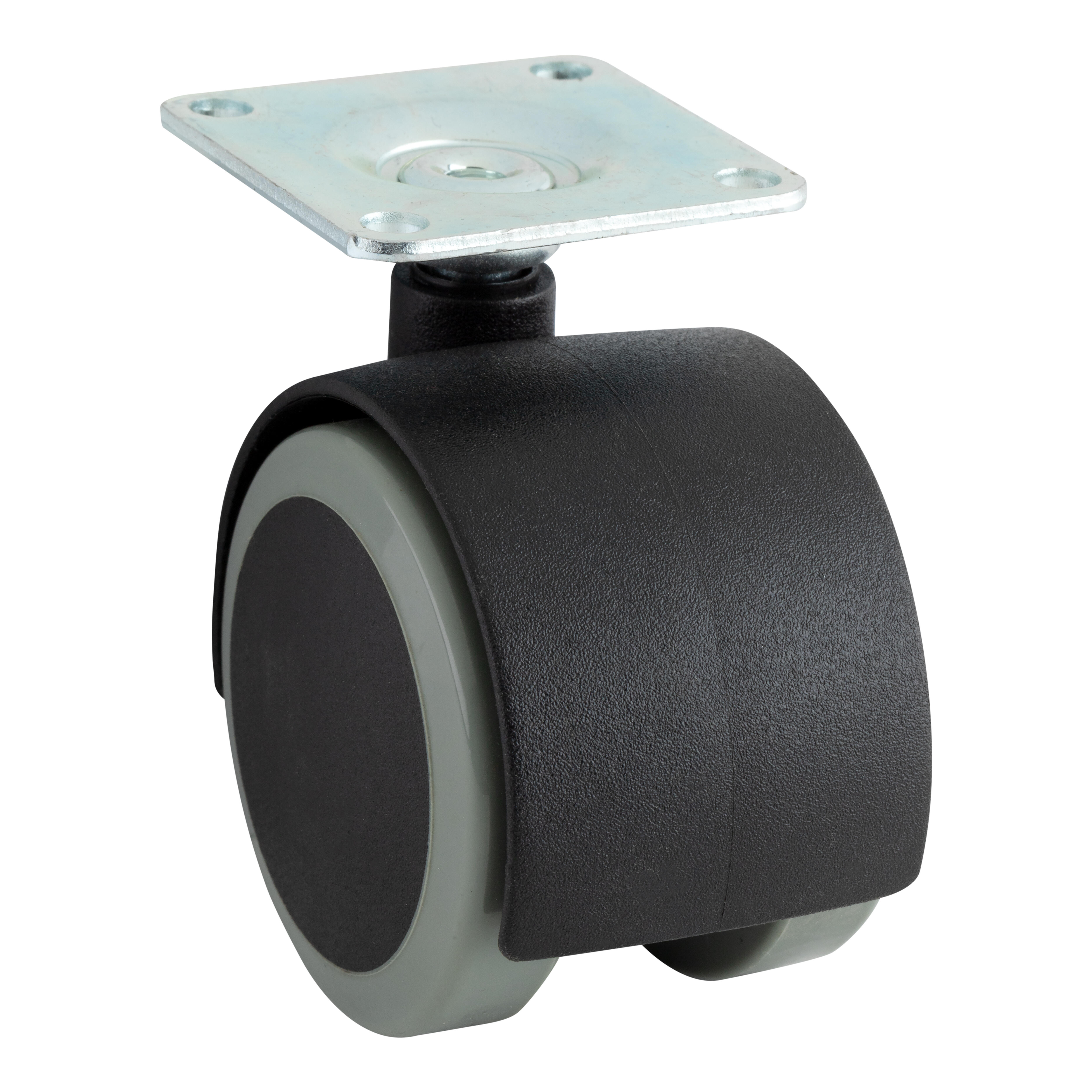 RUEDA MUEBLES 50MM POLIURETANO. HASTA 50KG. LLANTA PLÁSTICO - 2