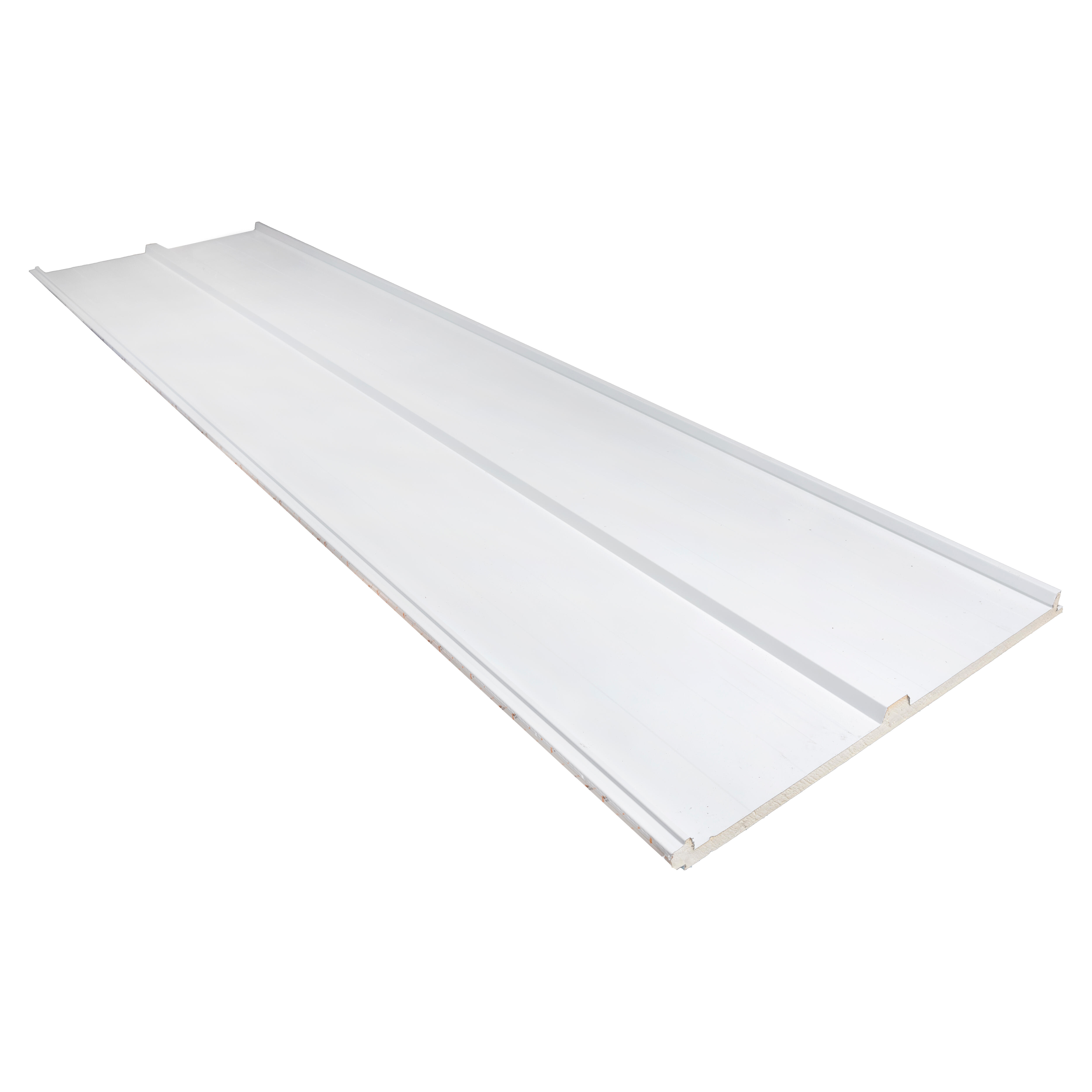 PANEL SANDWICH 3 GRECAS CON TAPAJUNTAS 4X1M BLANCO/BLANCO - 2