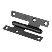 BISAGRA PARA PUERTA PERNIO A IZQUIERDA 95X52MM NEGRO - 2